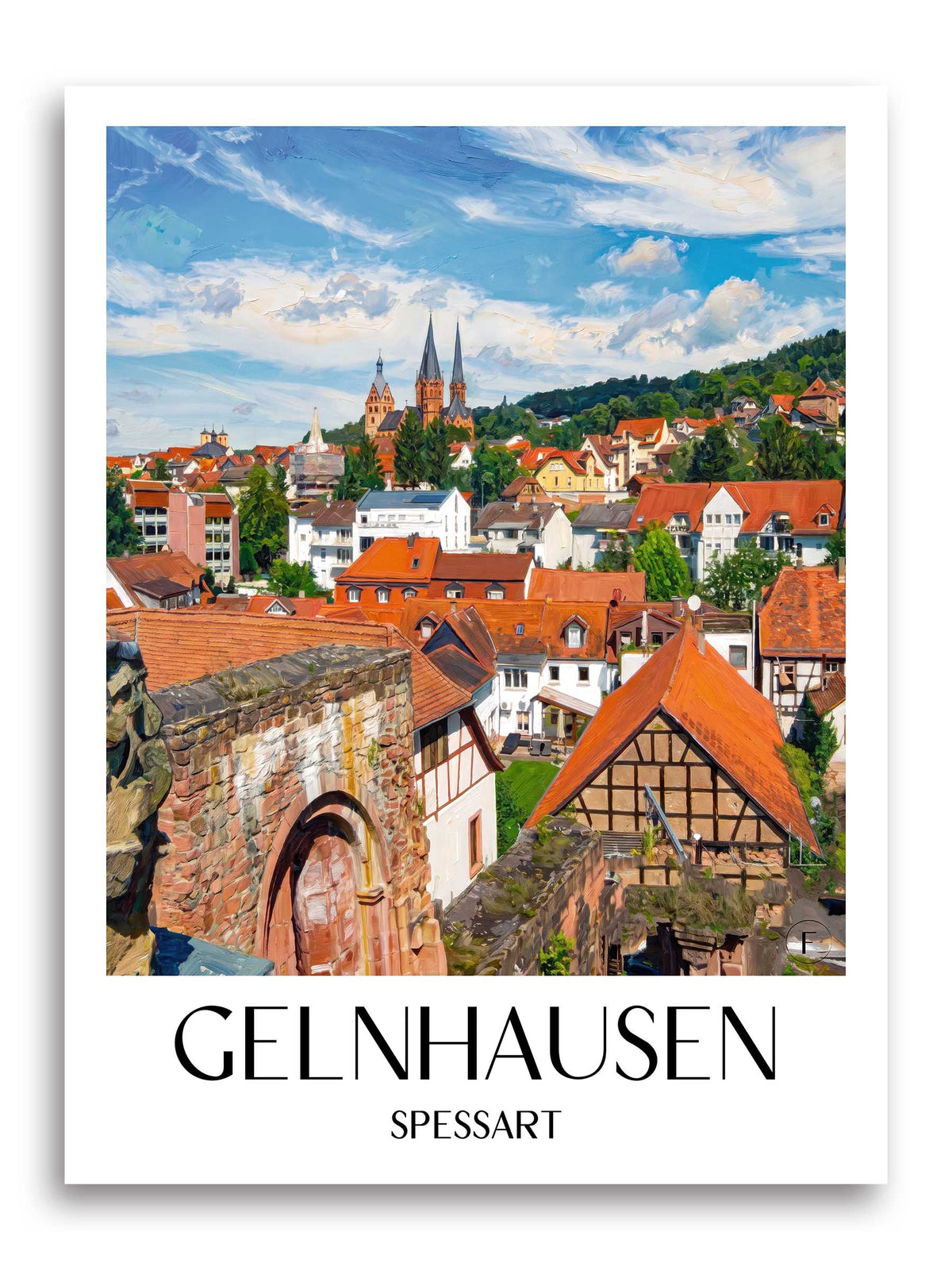 gelnhausen-spessart-deutschland-poster-oil-painting-oelgemaelde
