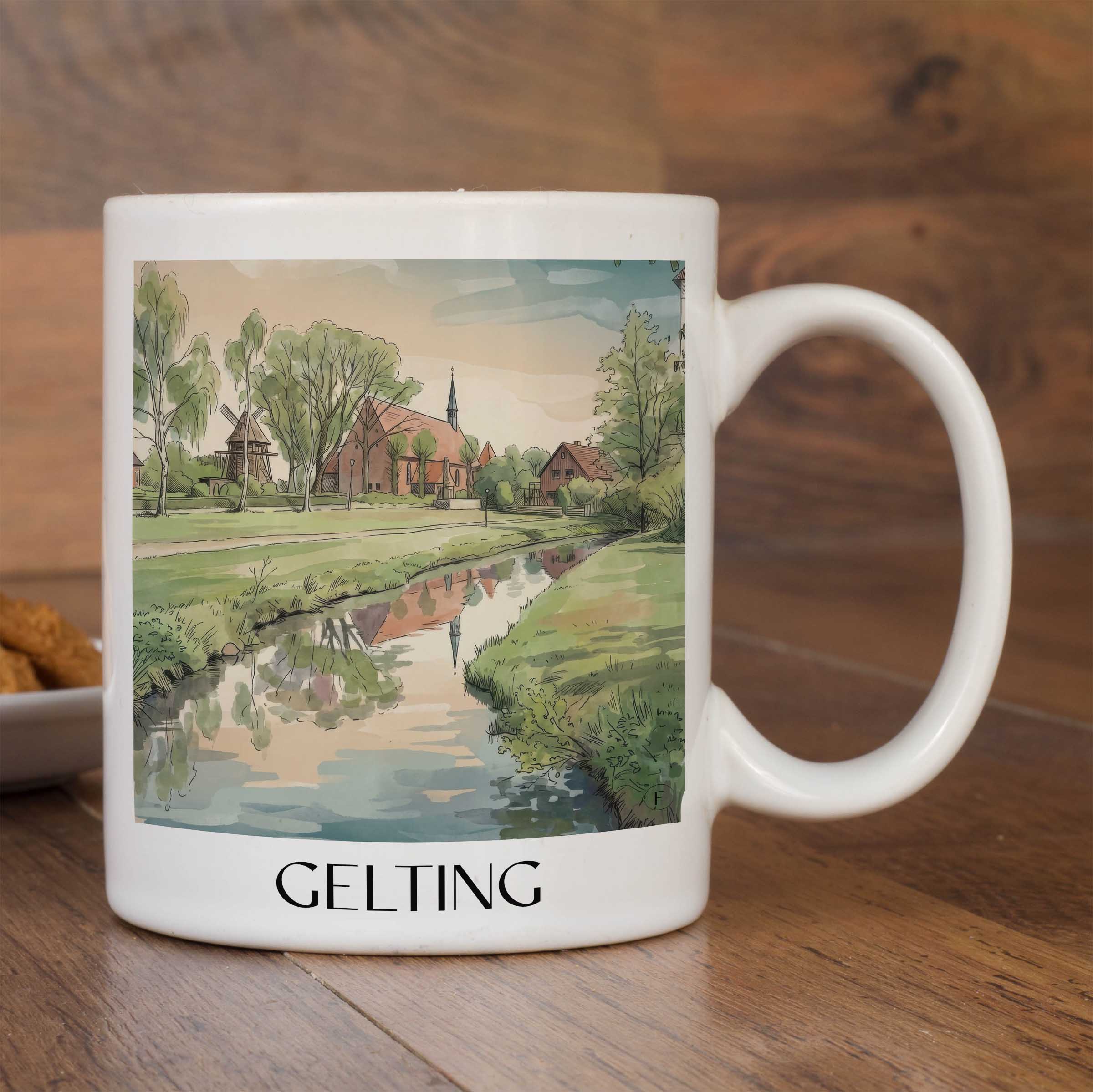 gelting-schleswig-deutschland-kaffeebecher-aquarell
