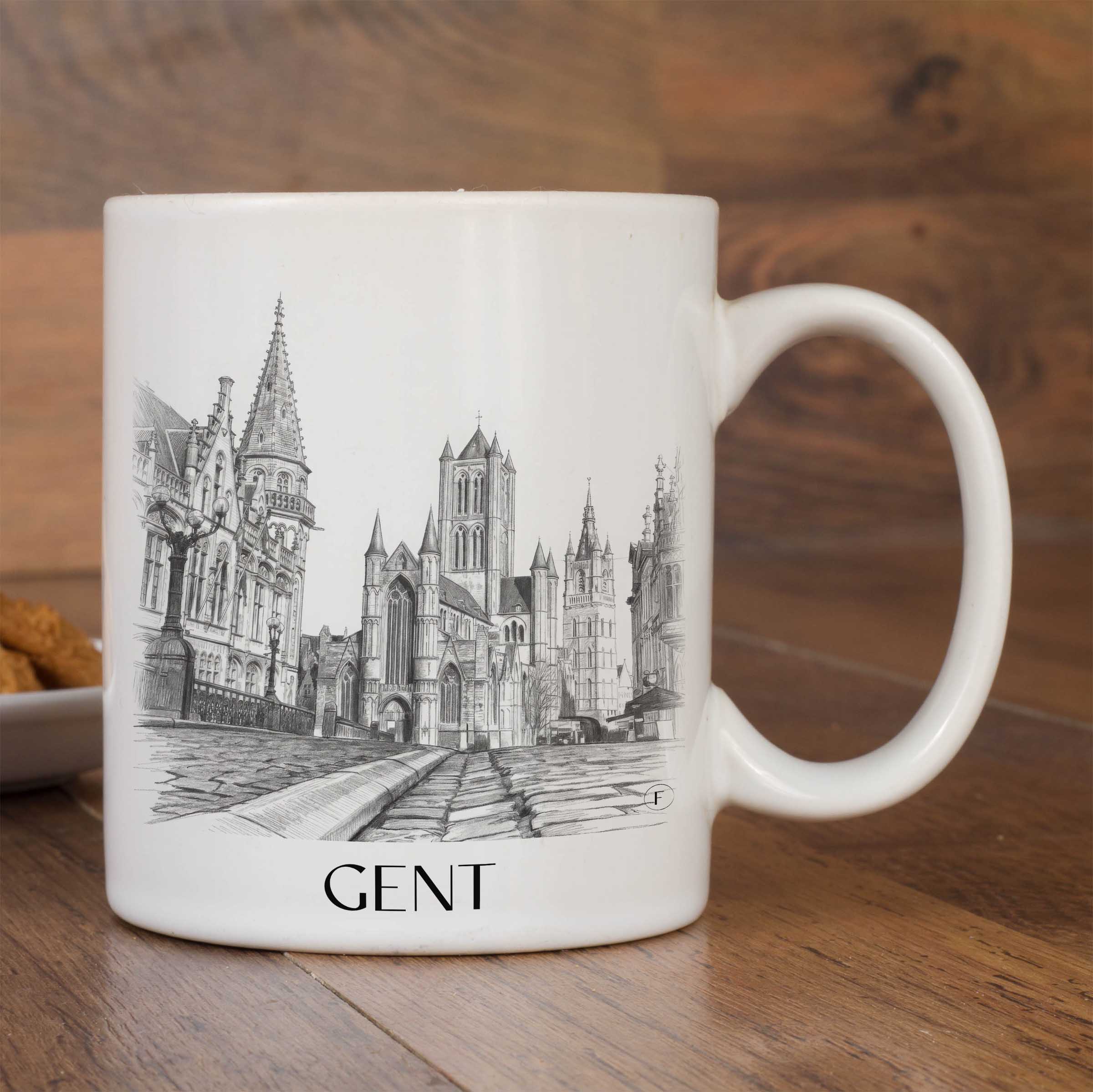 gent-belgien-belgien-kaffeebecher-bleistift-zeichnung-drawing