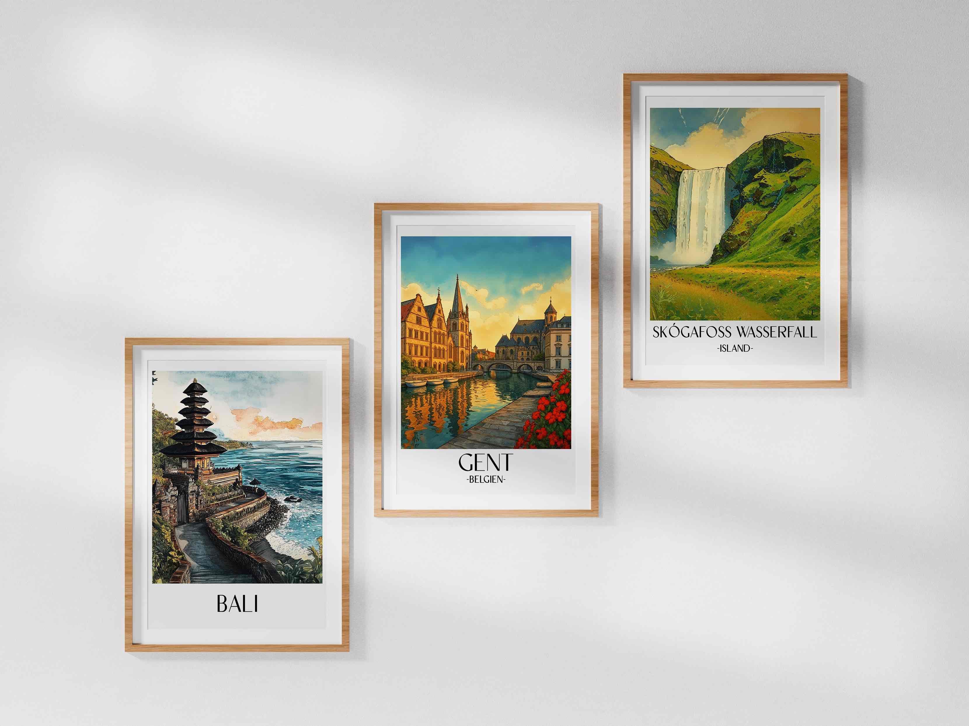 gent-belgien-belgien-poster-aquarell