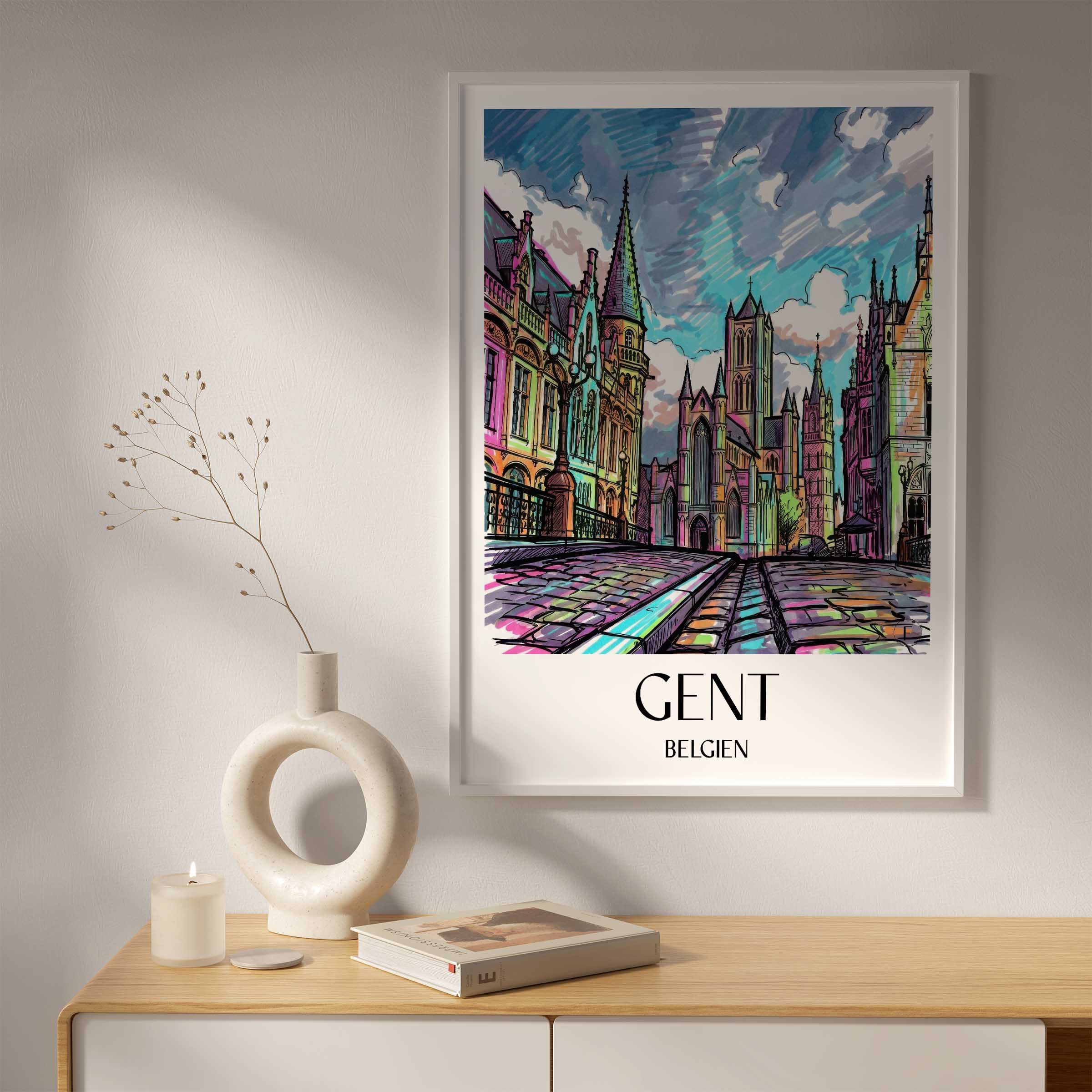 gent-belgien-belgien-poster-graffiti