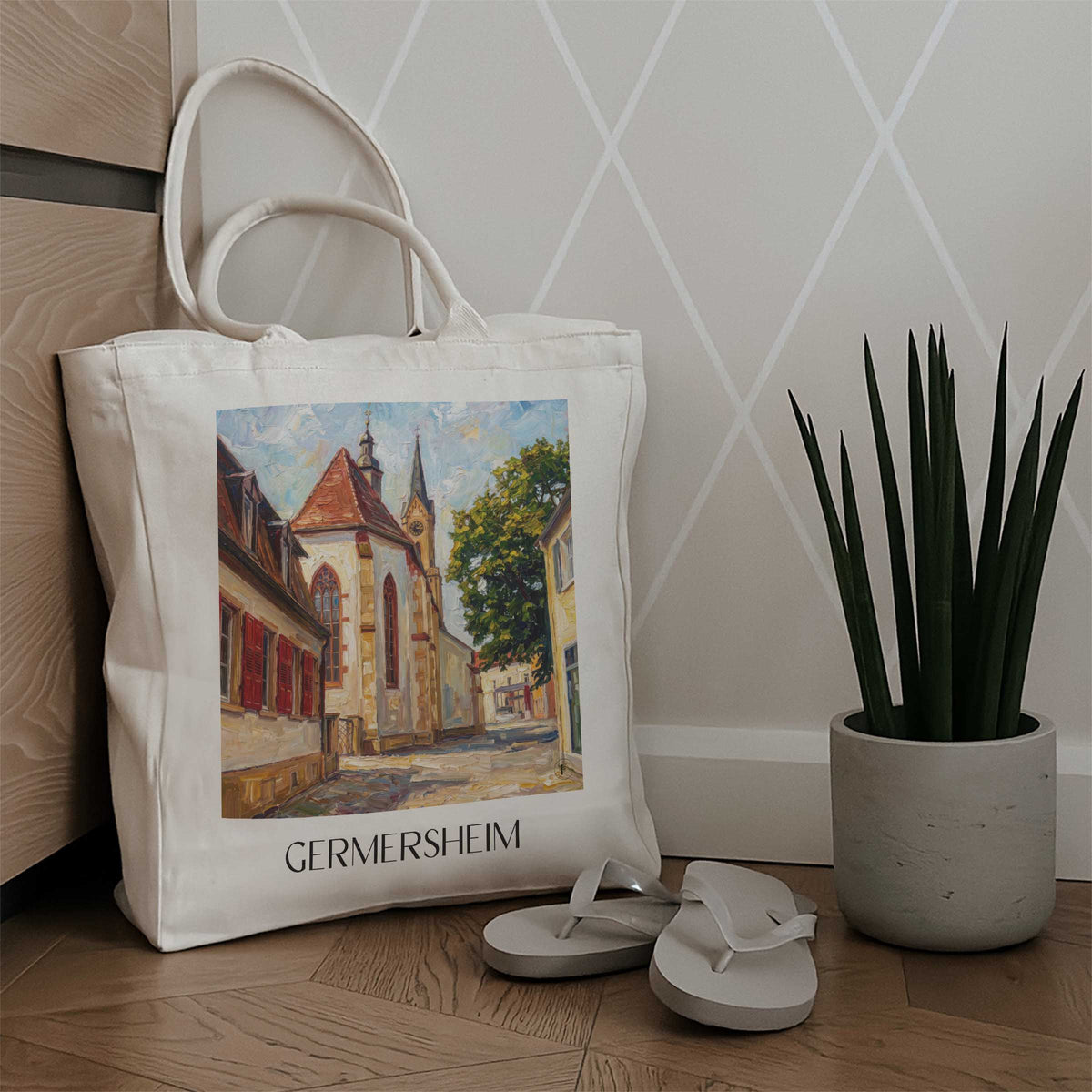 germersheim-vorderpfalz-deutschland-einkaufstasche-oil-painting-oelgemaelde