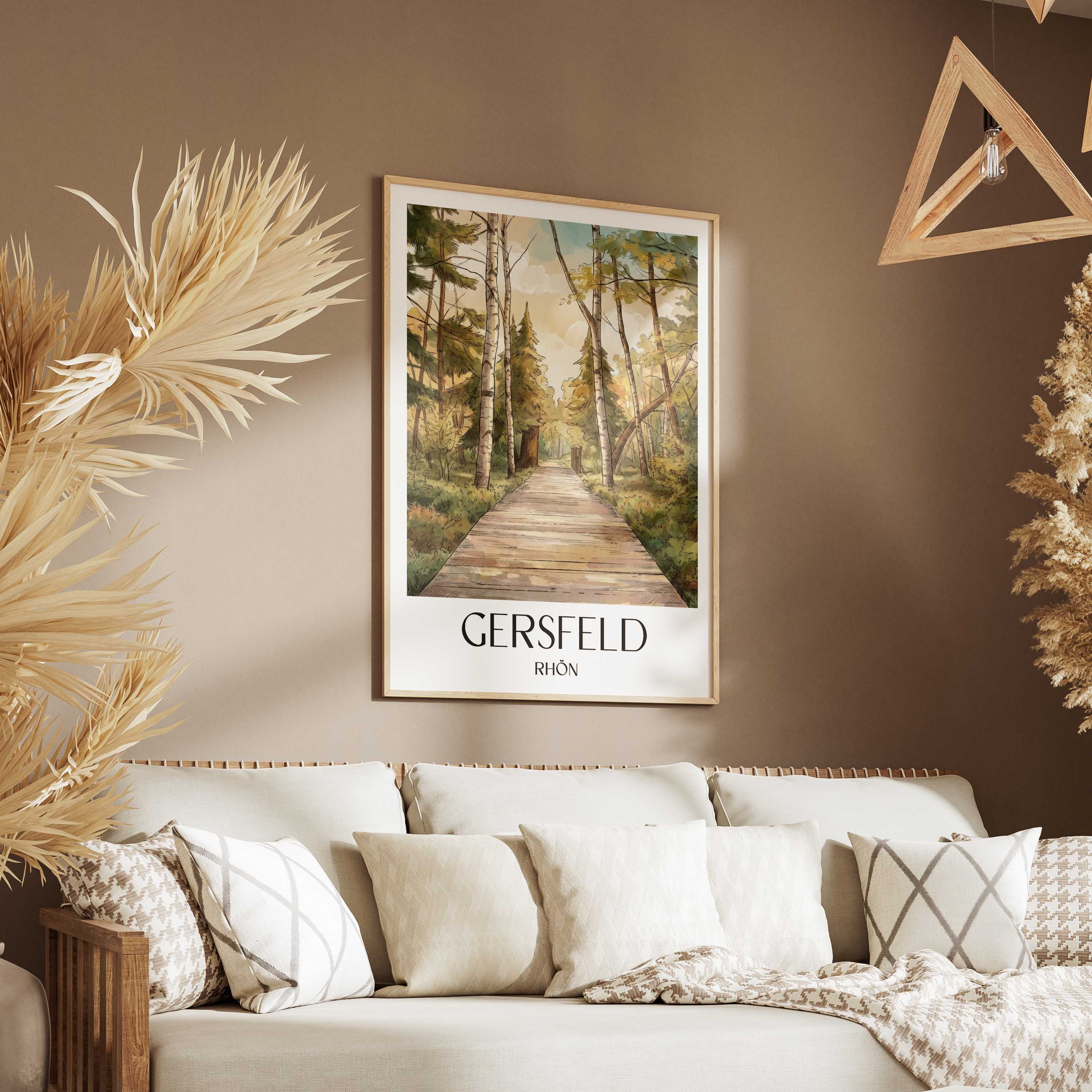 gersfeld-rhön-deutschland-poster-aquarell