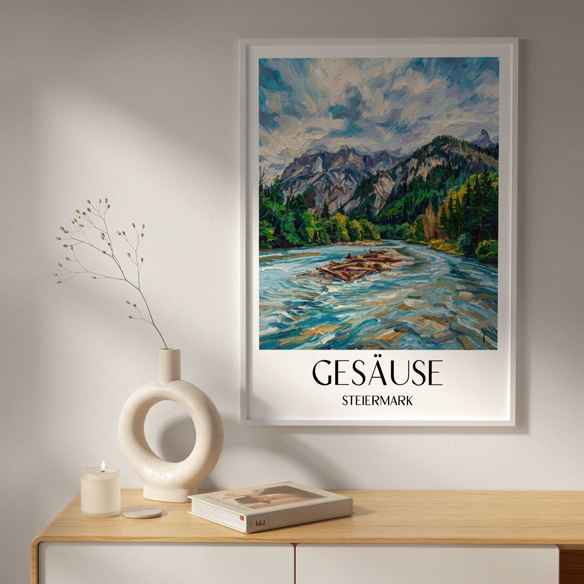 gesäuse-steiermark-österreich-poster-oil-painting-oelgemaelde