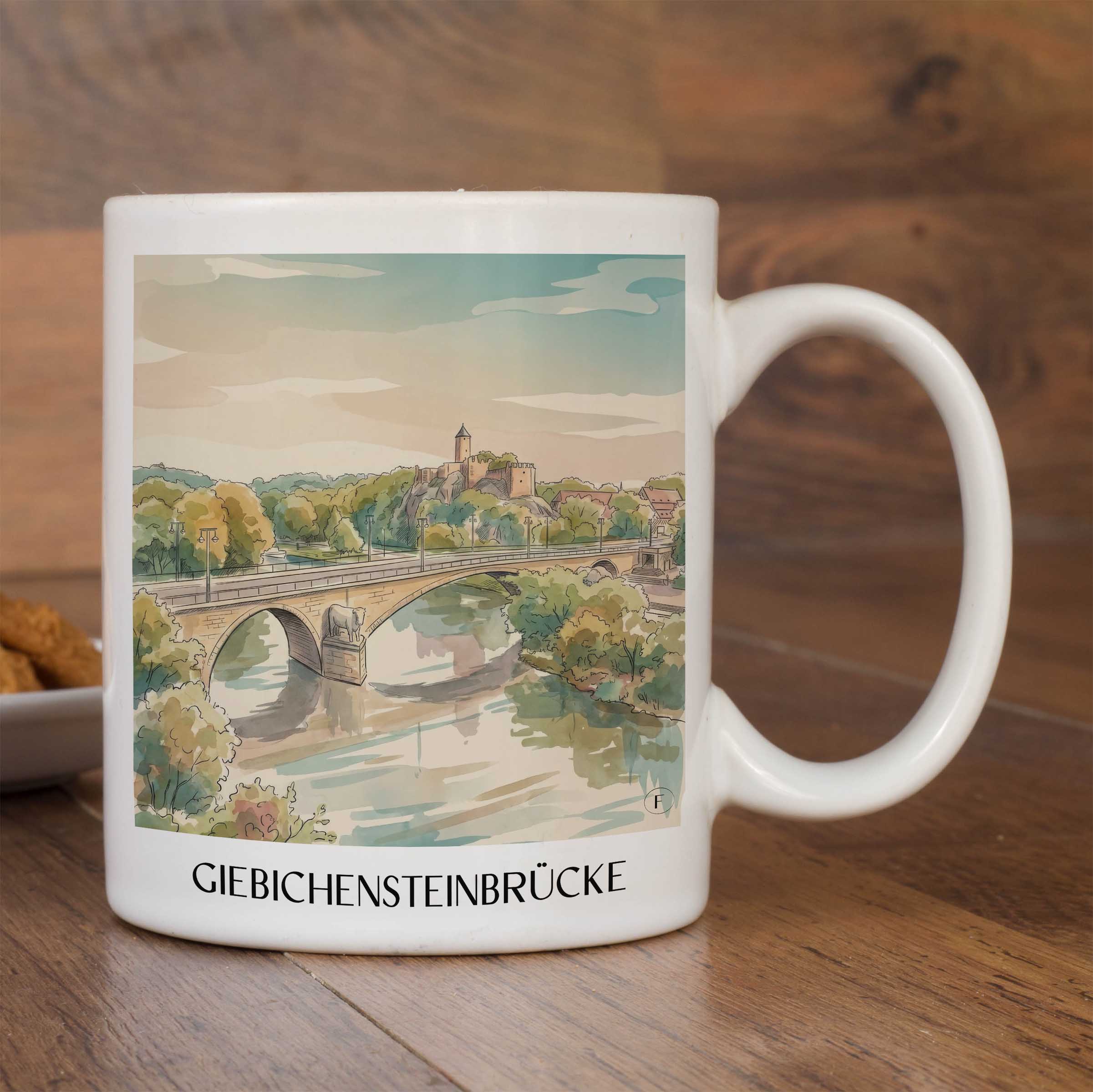giebichensteinbrücke-halle-deutschland-kaffeebecher-aquarell