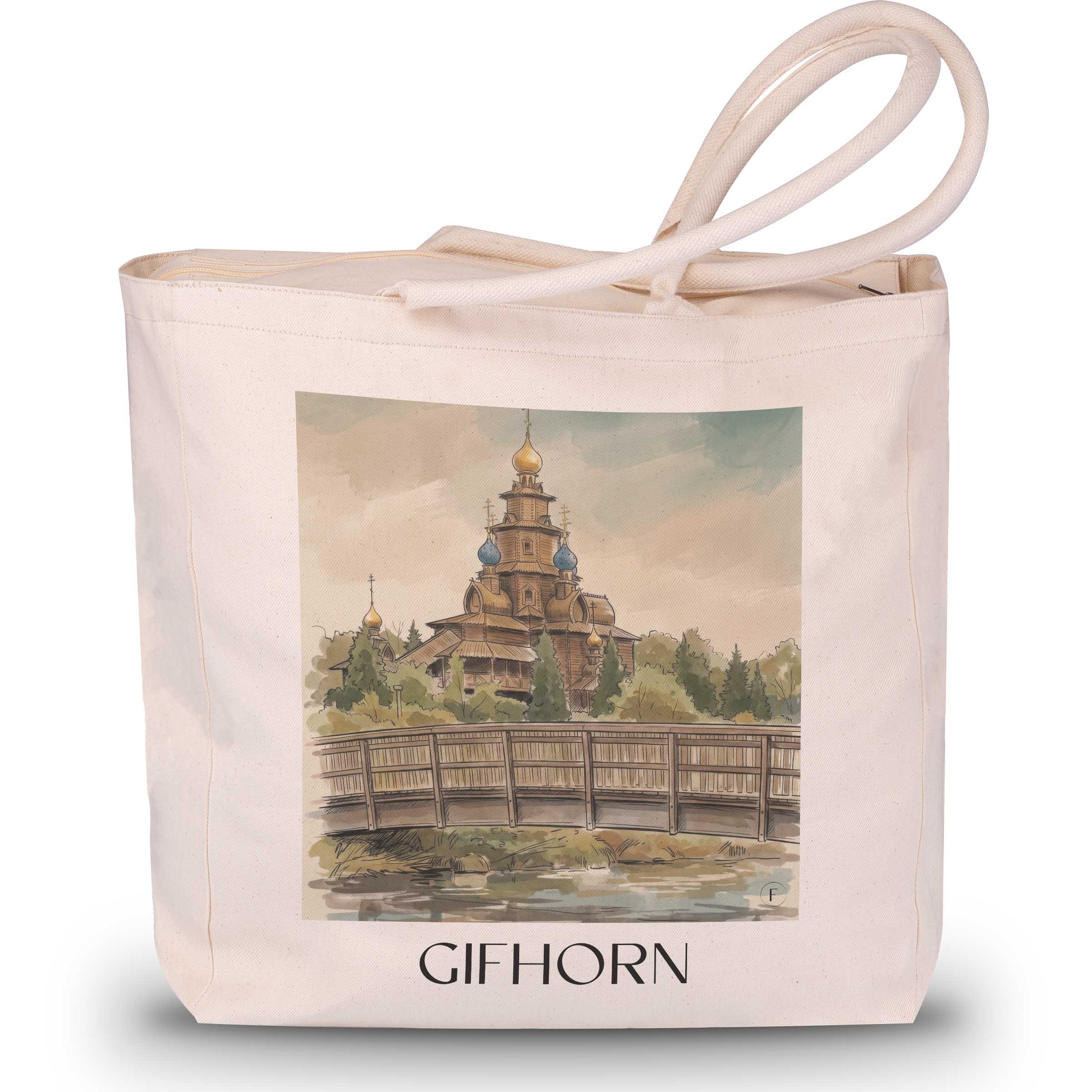 Gifhorn Shopping Tasche - Niedersachsen - Deutschland Tote Bag - Einkaufstasche im Aquarell Stil - favplace