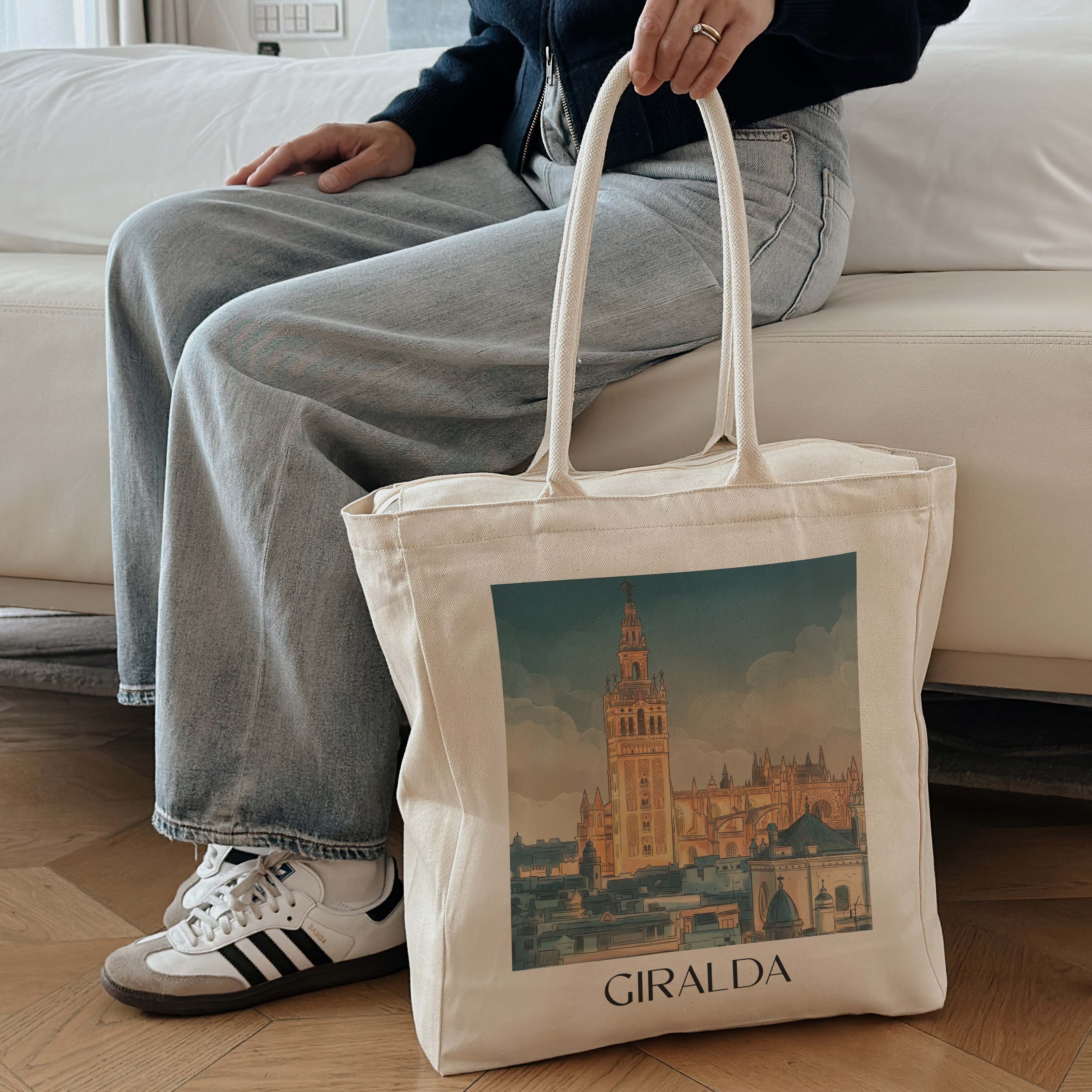 giralda-sevilla-spanien-einkaufstasche-aquarell
