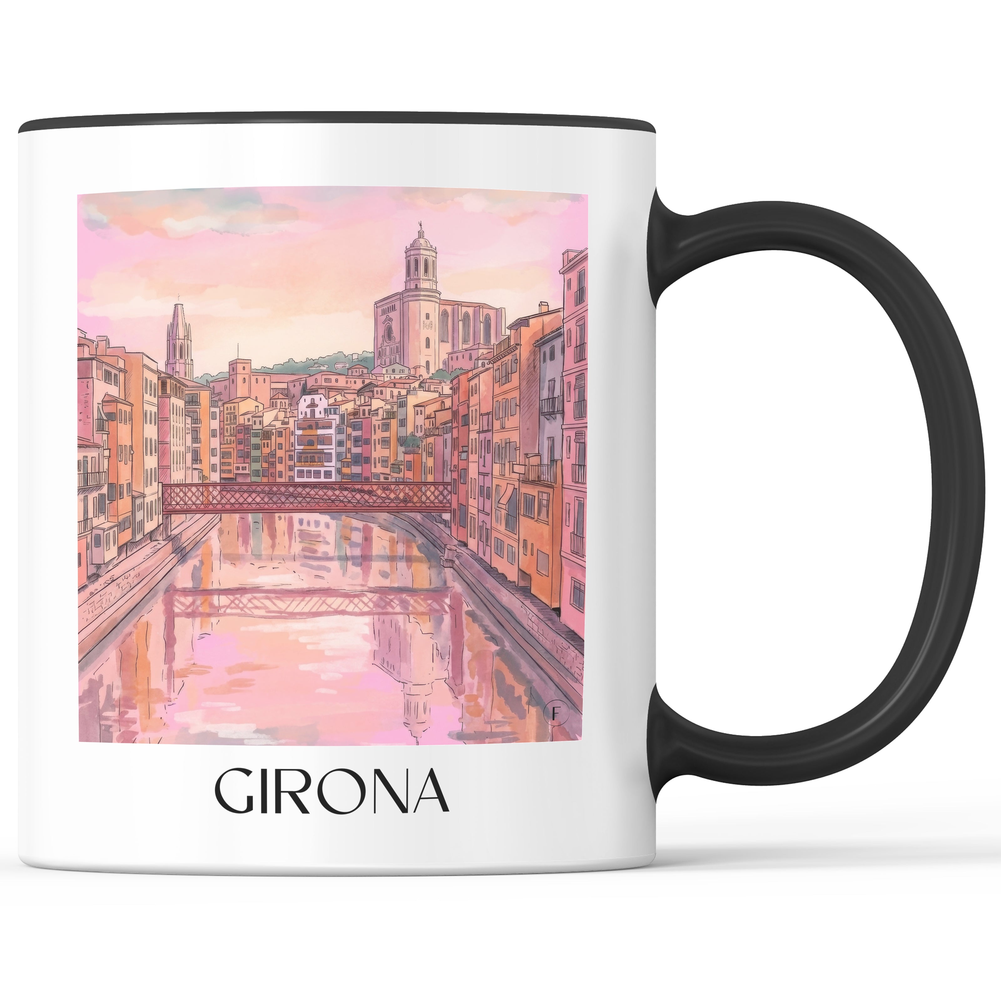 girona-spanien-spanien-und-spanien-kaffeebecher-aquarell-pink-rosa