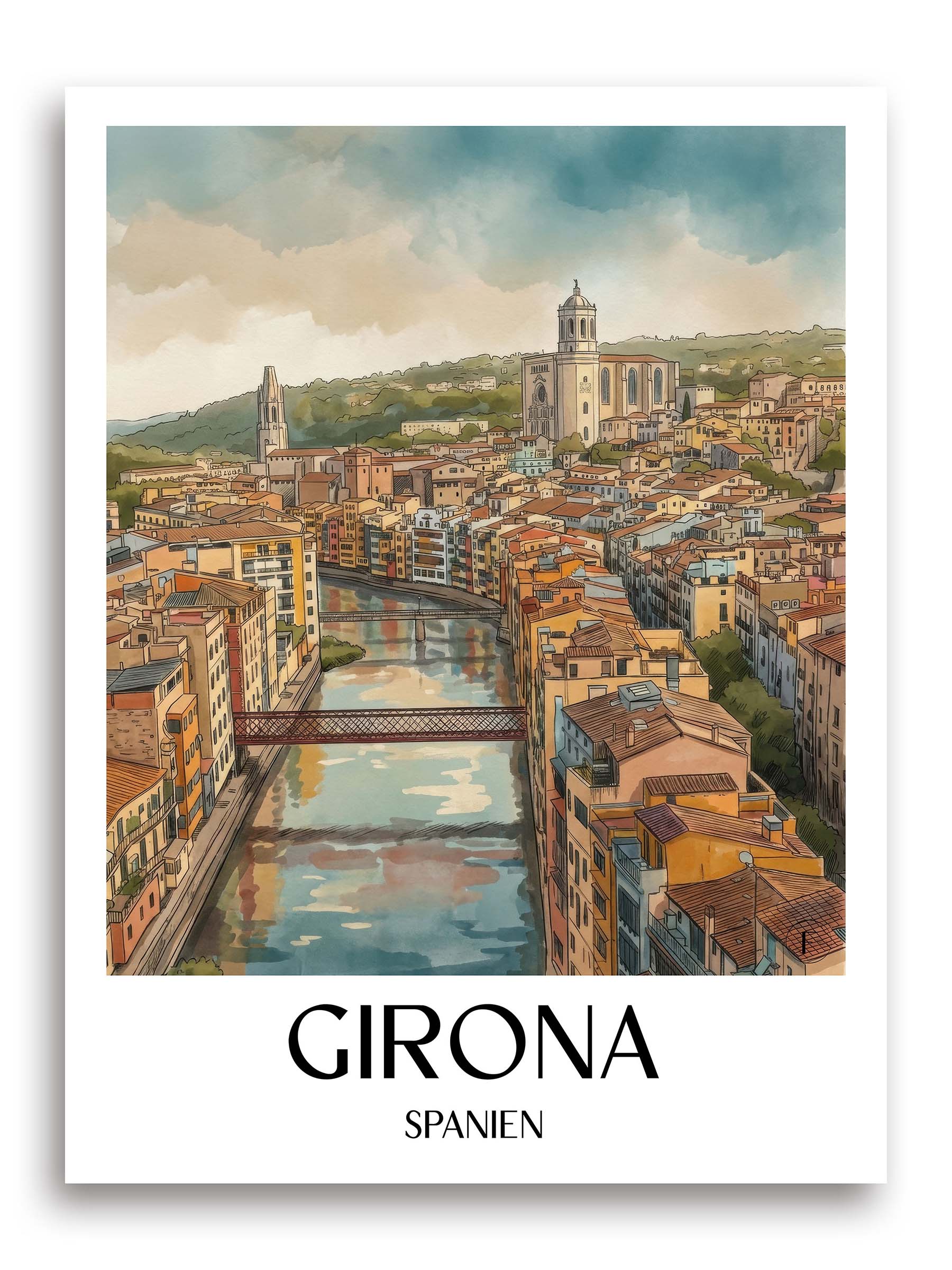 girona-spanien-spanien-und-spanien-poster-aquarell