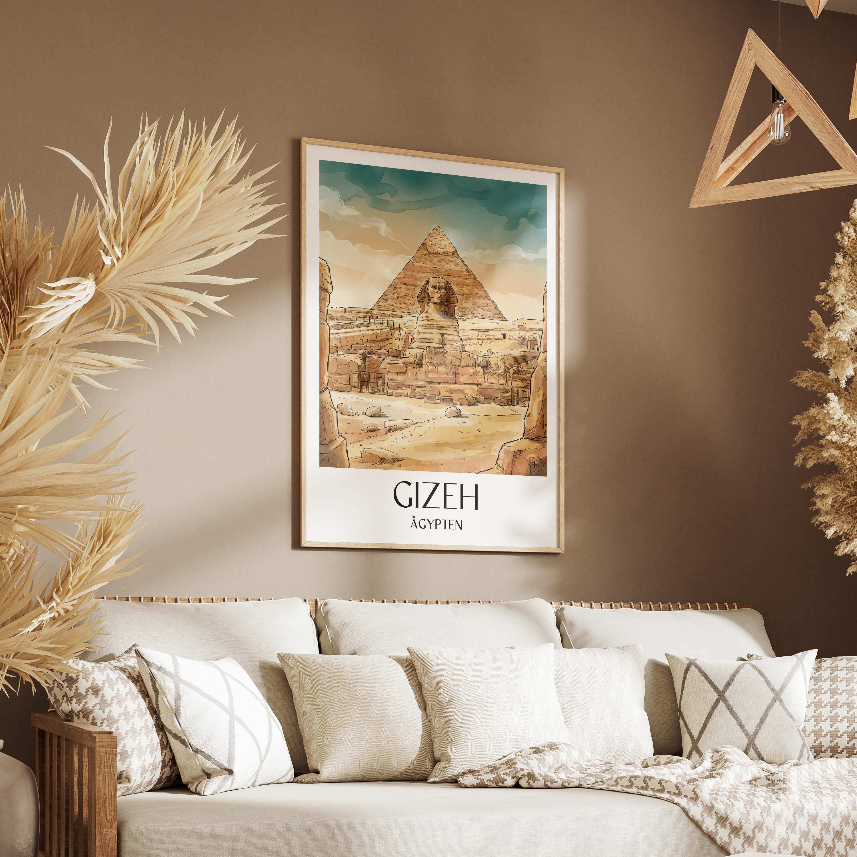 gizeh-ägypten-poster-aquarell