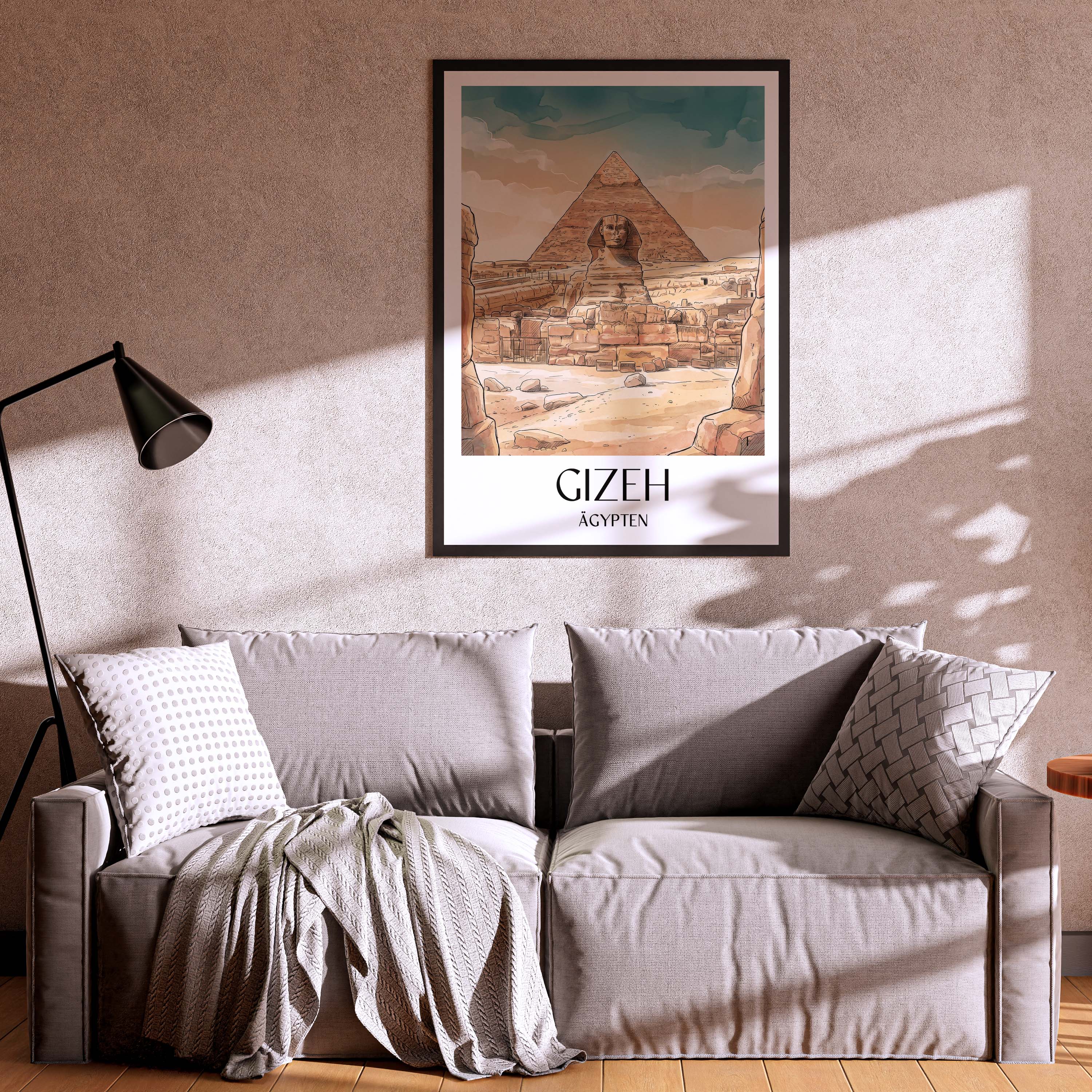 gizeh-ägypten-poster-aquarell