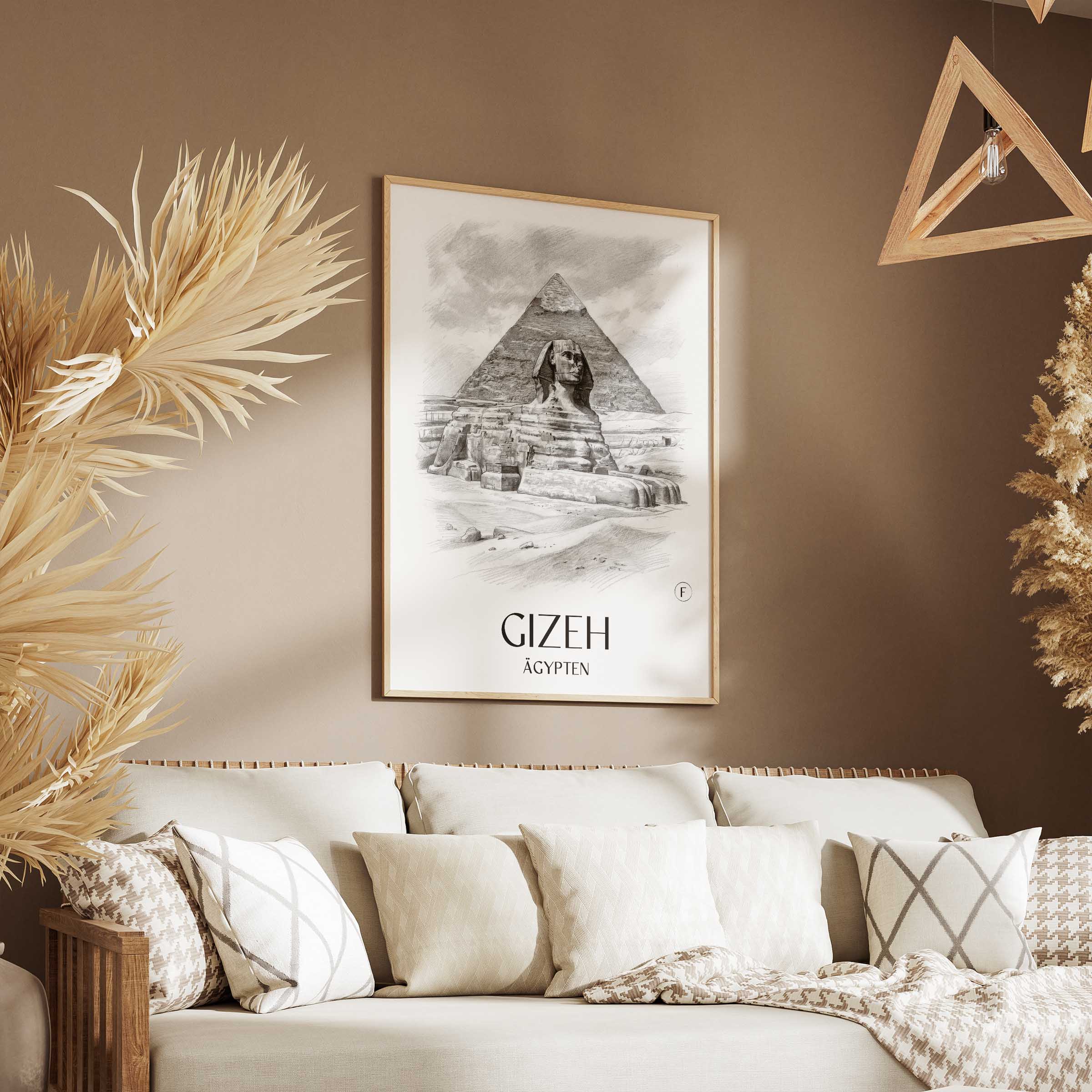 gizeh-ägypten-poster-bleistift-zeichnung-drawing