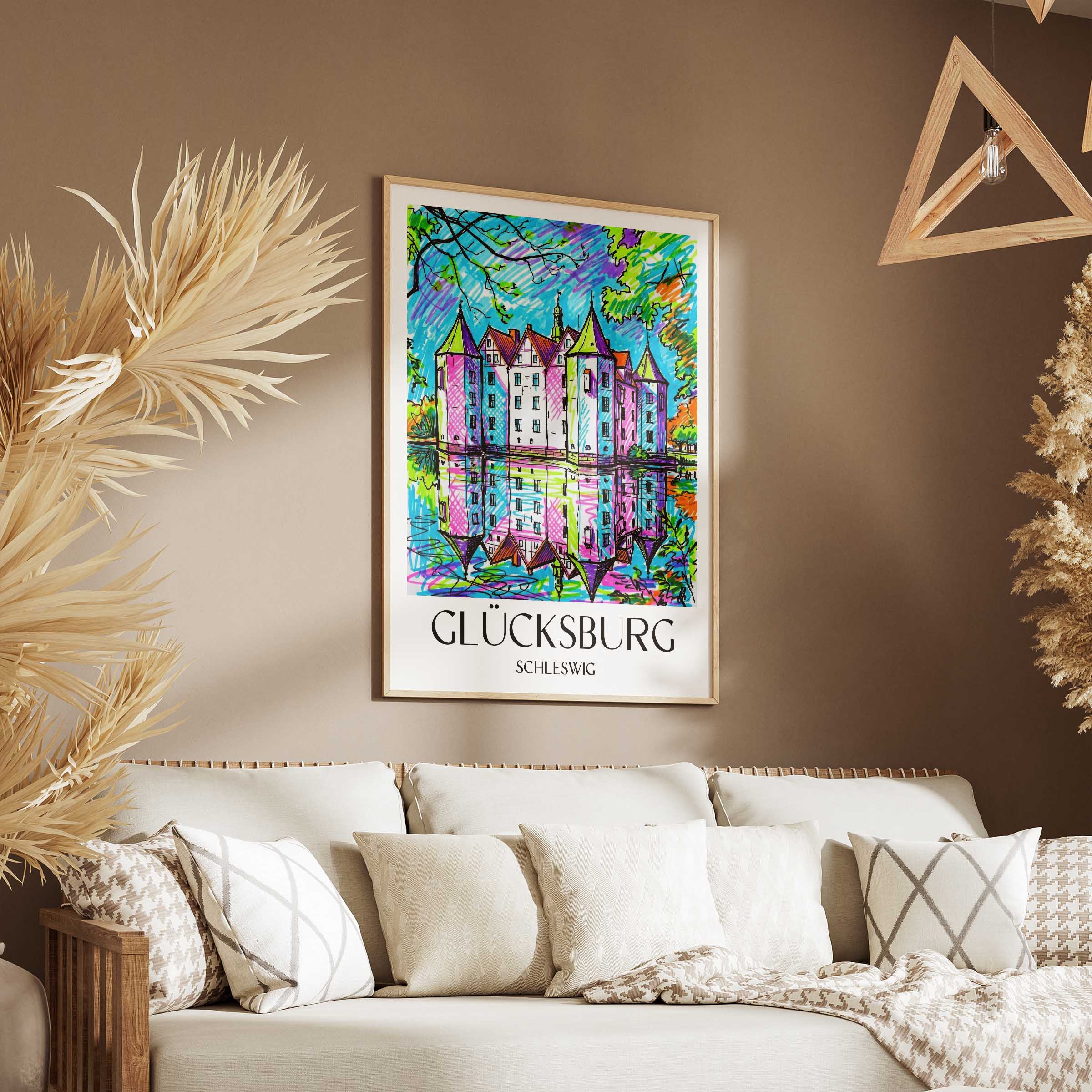 glücksburg-schleswig-deutschland-poster-graffiti