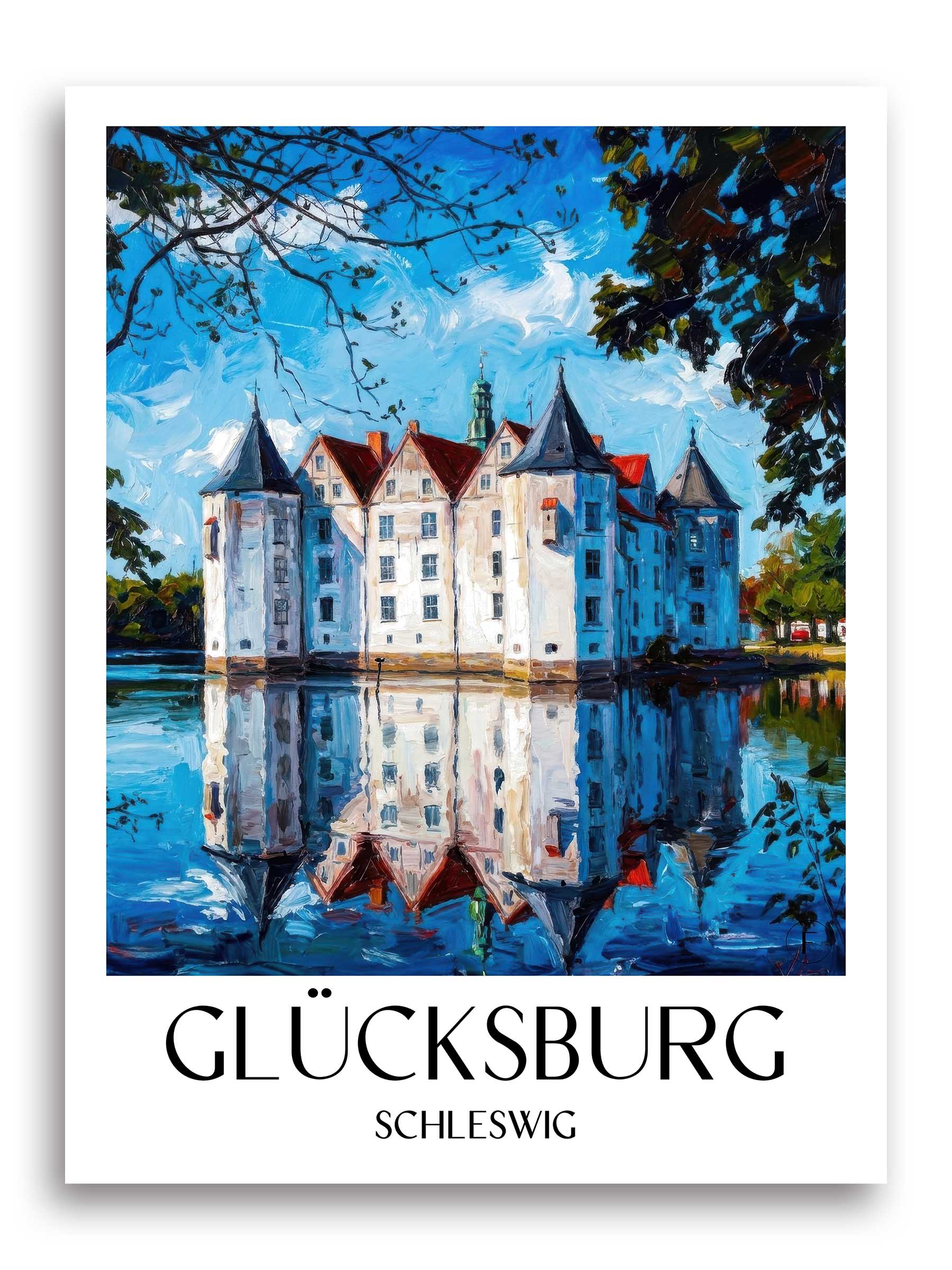 glücksburg-schleswig-deutschland-poster-oil-painting-oelgemaelde