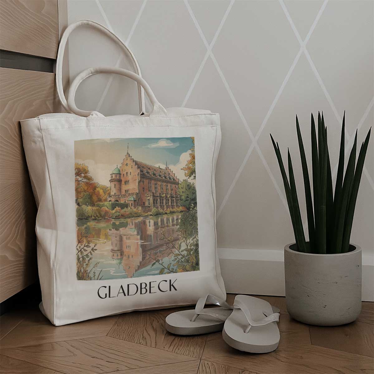 gladbeck-ruhrgebiet-deutschland-einkaufstasche-aquarell