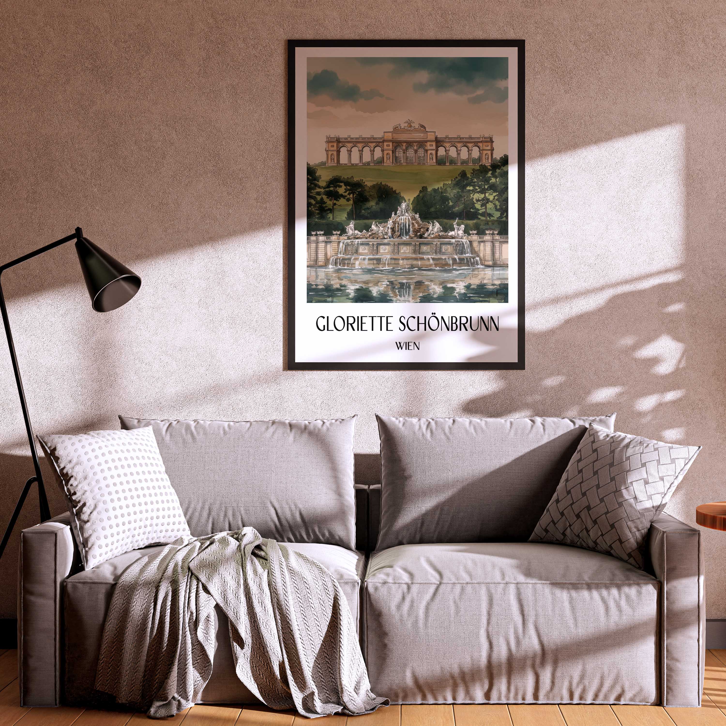 gloriette-schönbrunn-wien-österreich-poster-aquarell