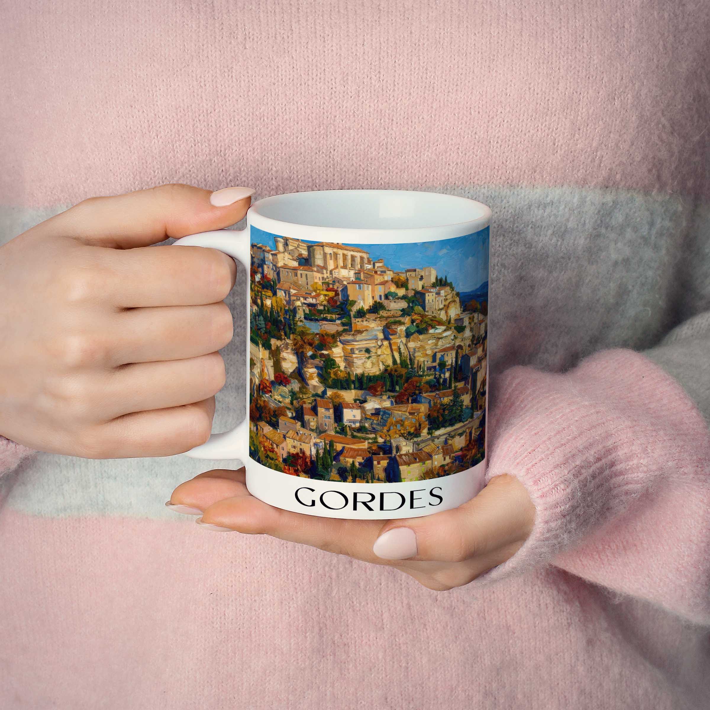 gordes-provence-frankreich-kaffeebecher-oil-painting-oelgemaelde