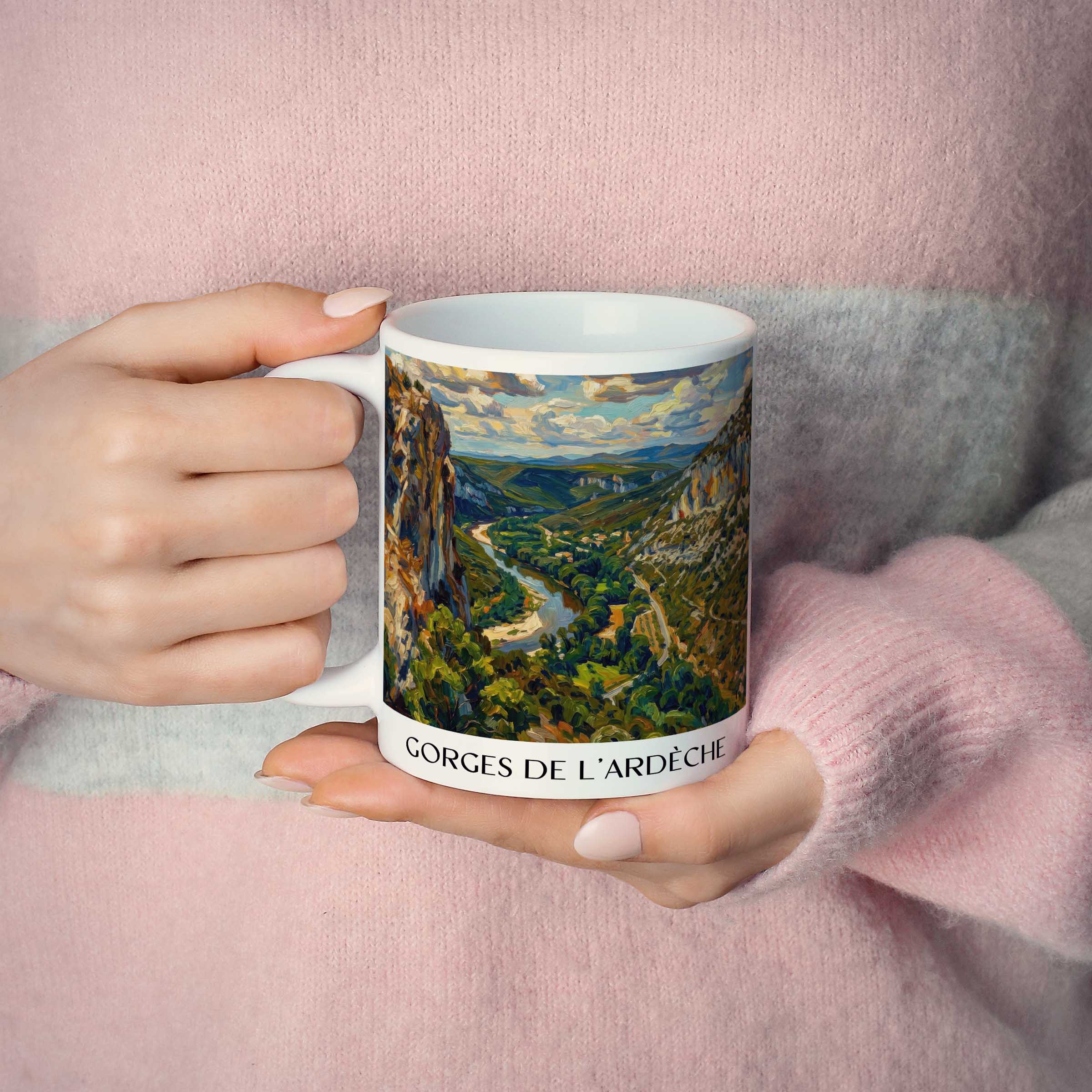 gorges-de-l'ardèche-ardèche-frankreich-kaffeebecher-oil-painting-oelgemaelde