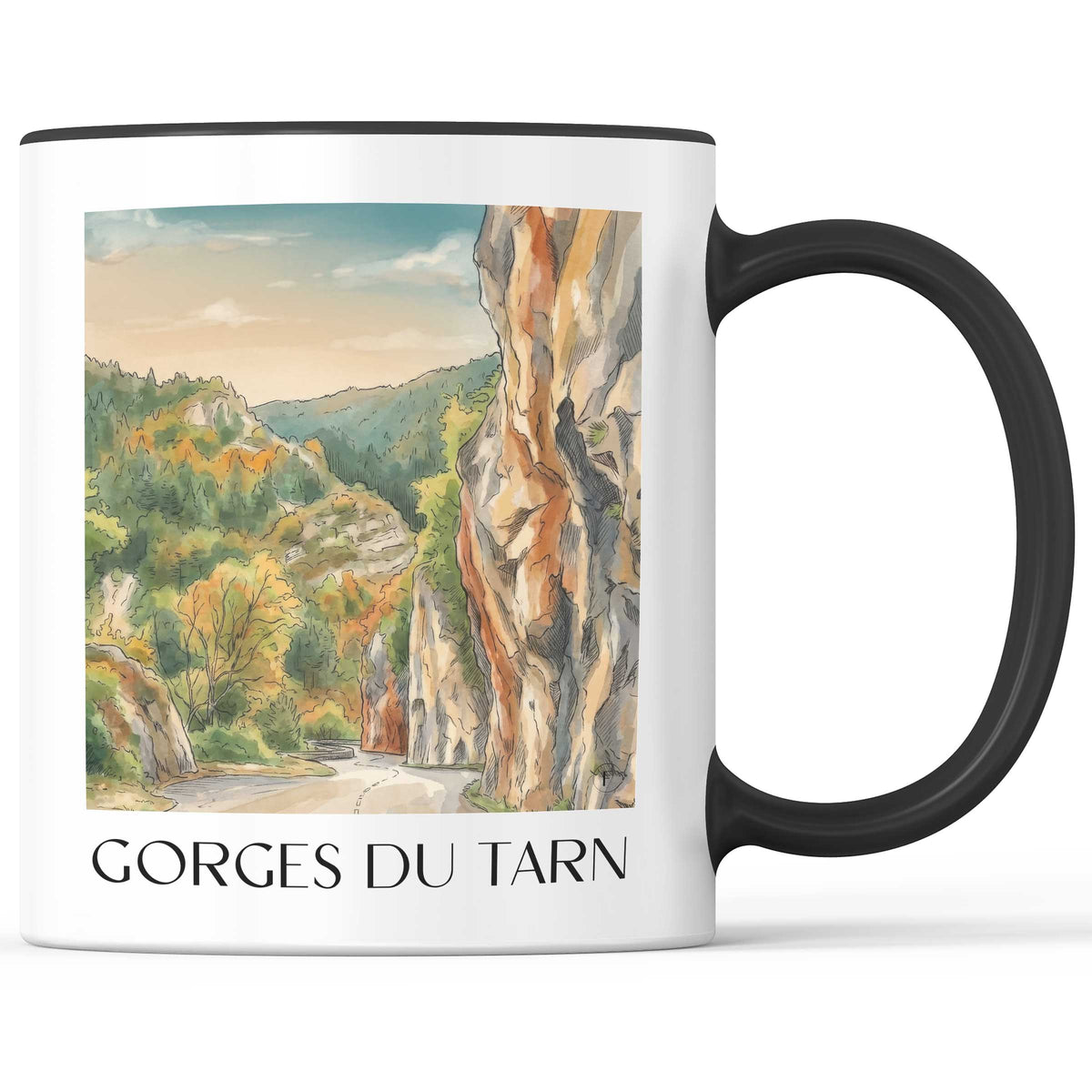 gorges-du-tarn-okzitanien-frankreich-kaffeebecher-aquarell
