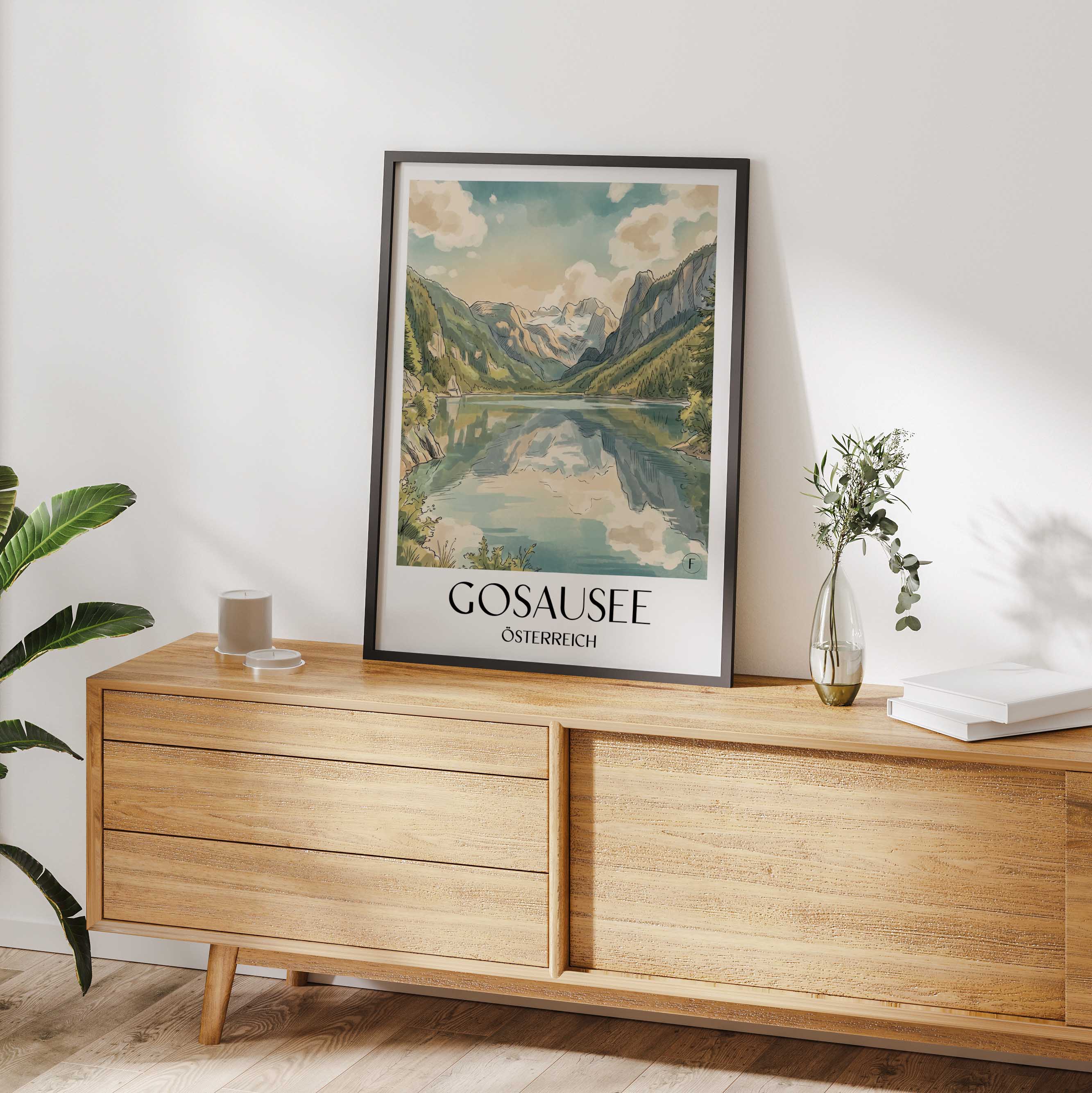 gosausee-österreich-österreich-poster-aquarell