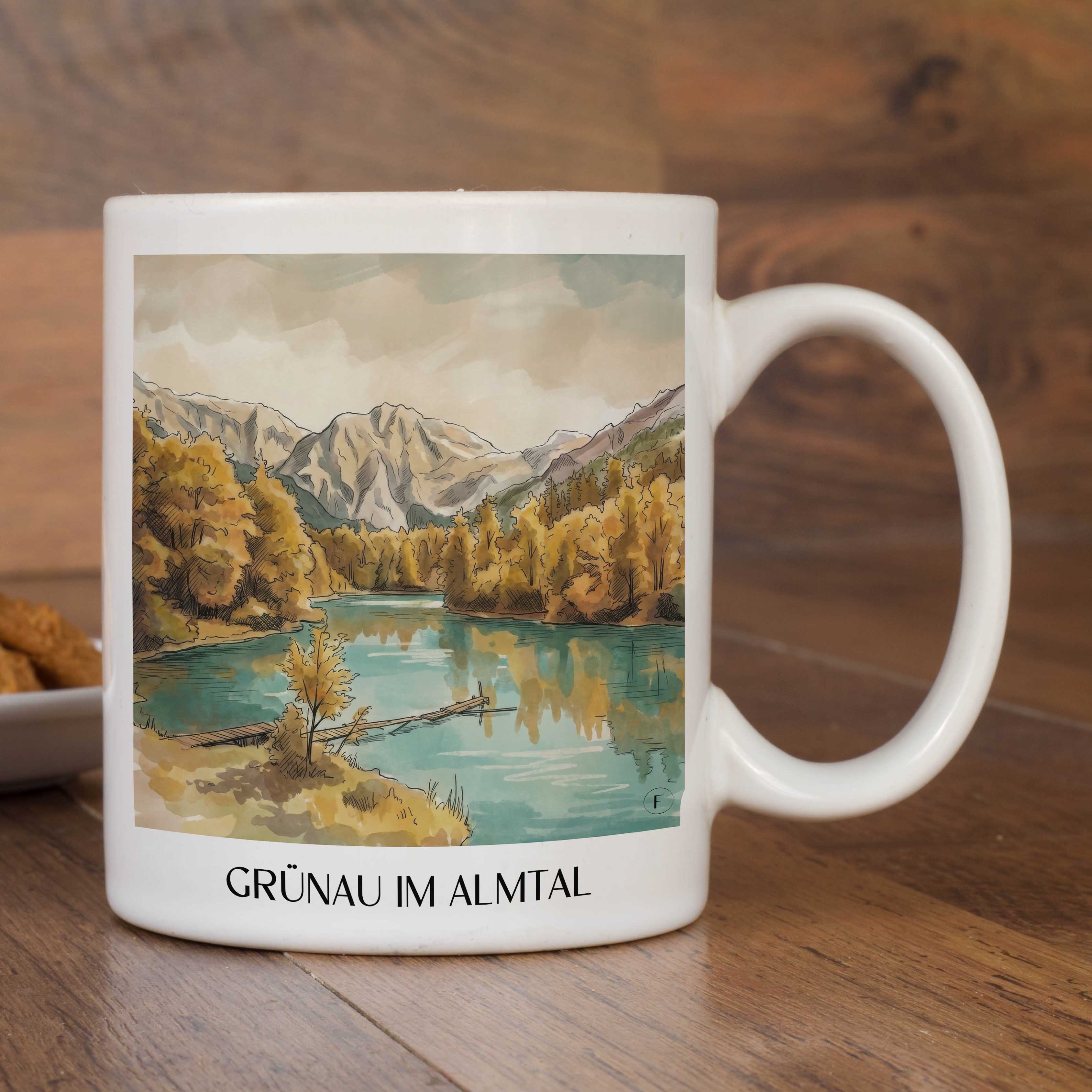 grünau-im-almtal-österreich-österreich-kaffeebecher-aquarell
