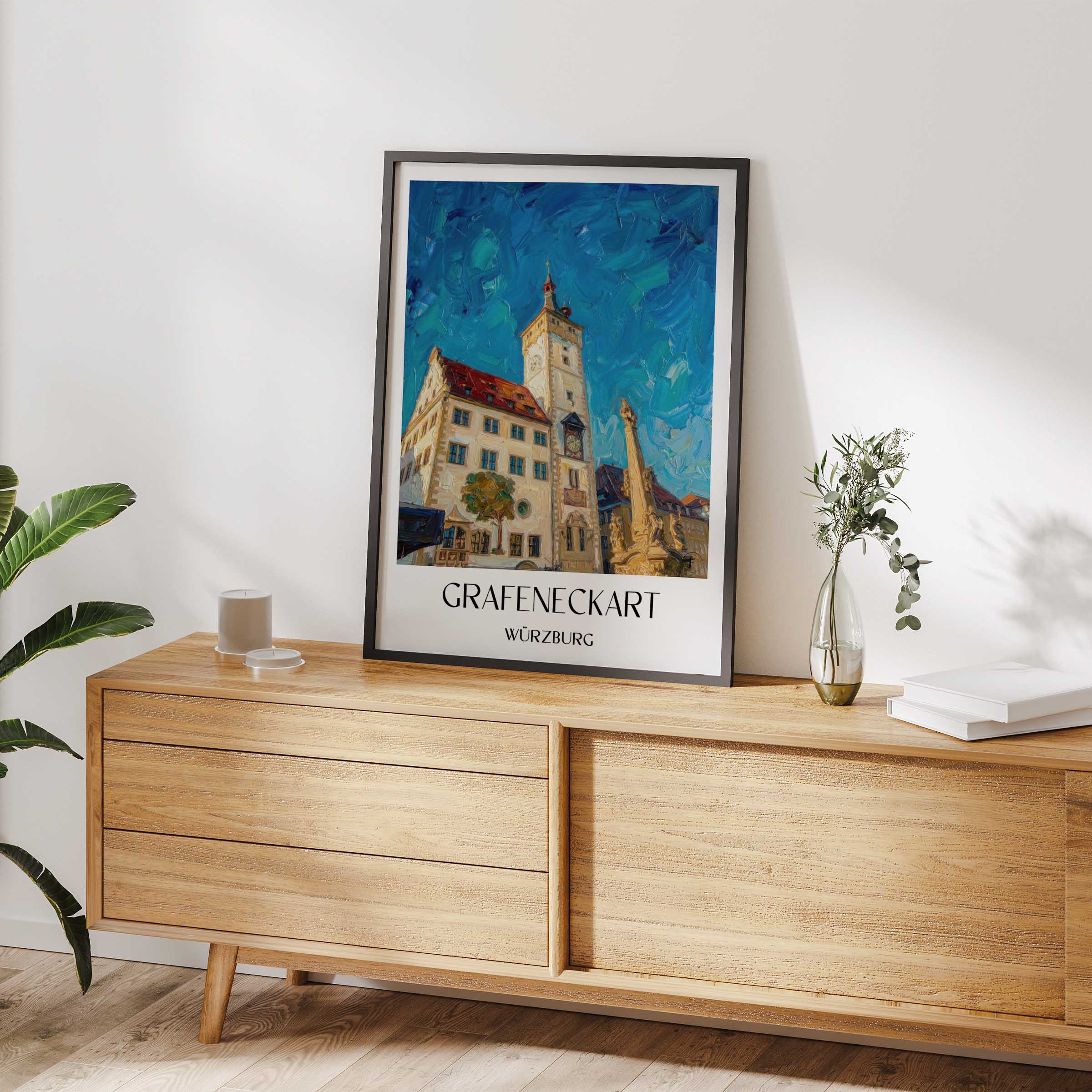 grafeneckart-würzburg-deutschland-poster-oil-painting-oelgemaelde
