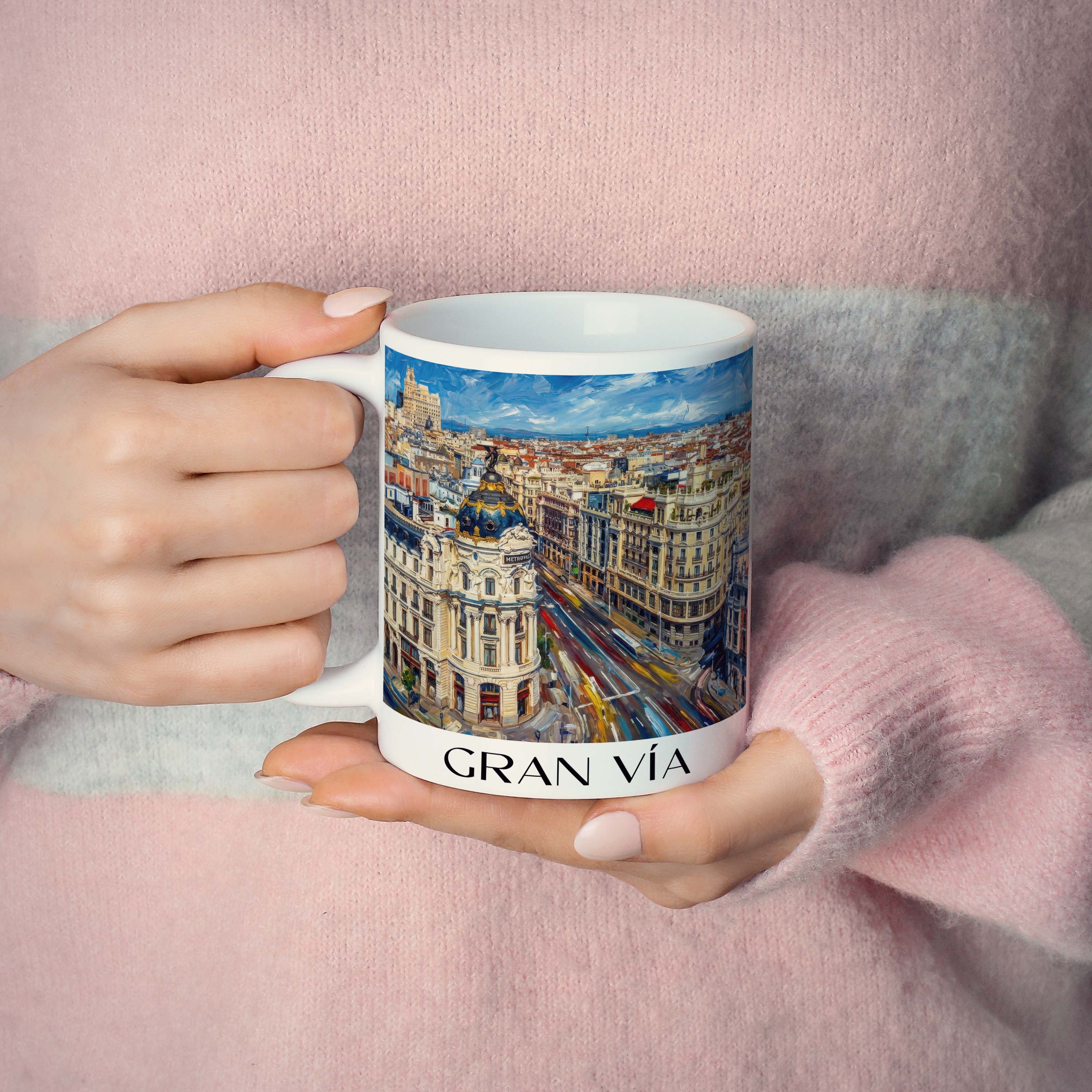 gran-vía--madrid-spanien-kaffeebecher-oil-painting-oelgemaelde