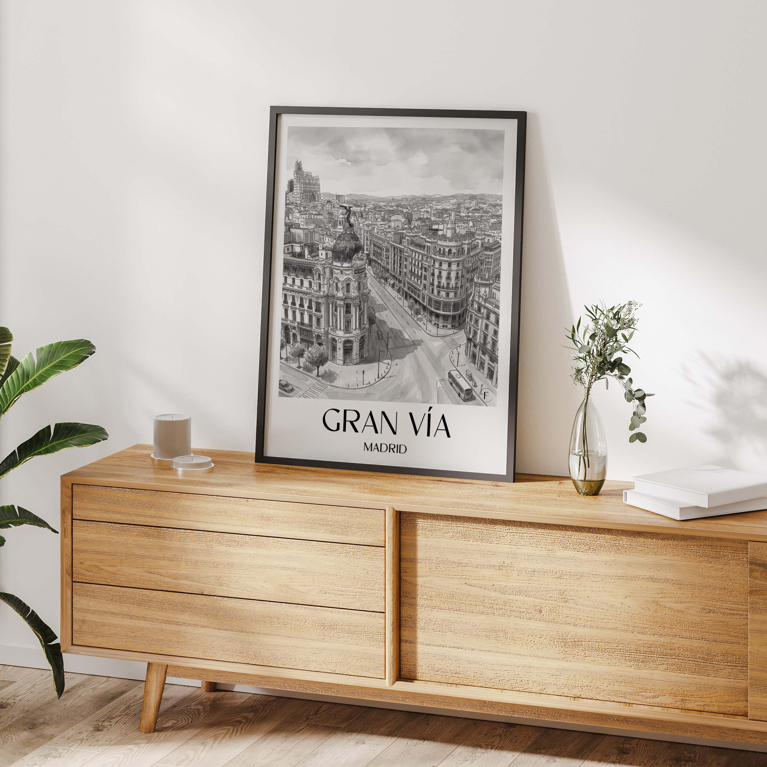 gran-vía--madrid-spanien-poster-aquarell-schwarz-weiss