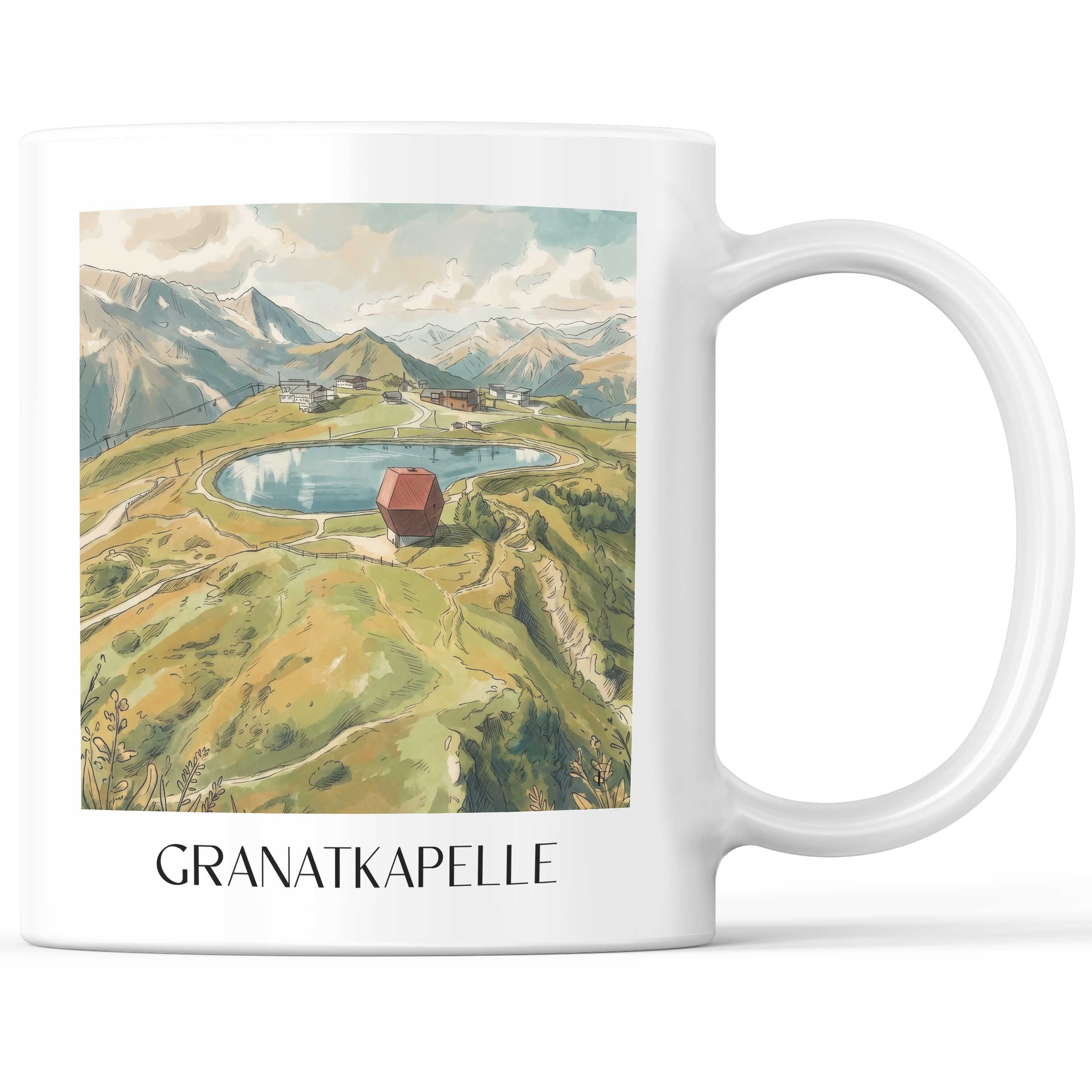 granatkapelle-penkenjoch-österreich-kaffeebecher-aquarell