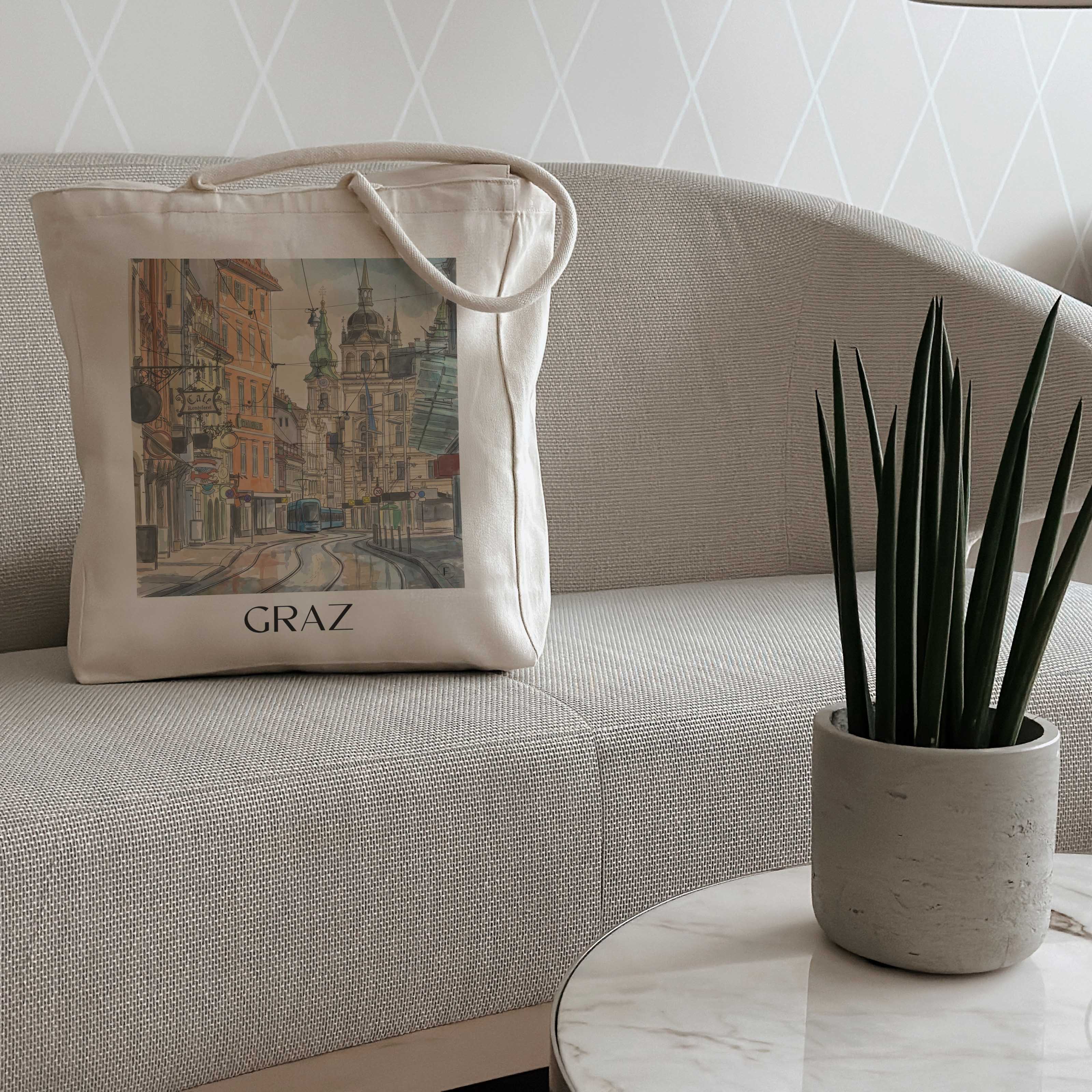graz-österreich-österreich-einkaufstasche-aquarell