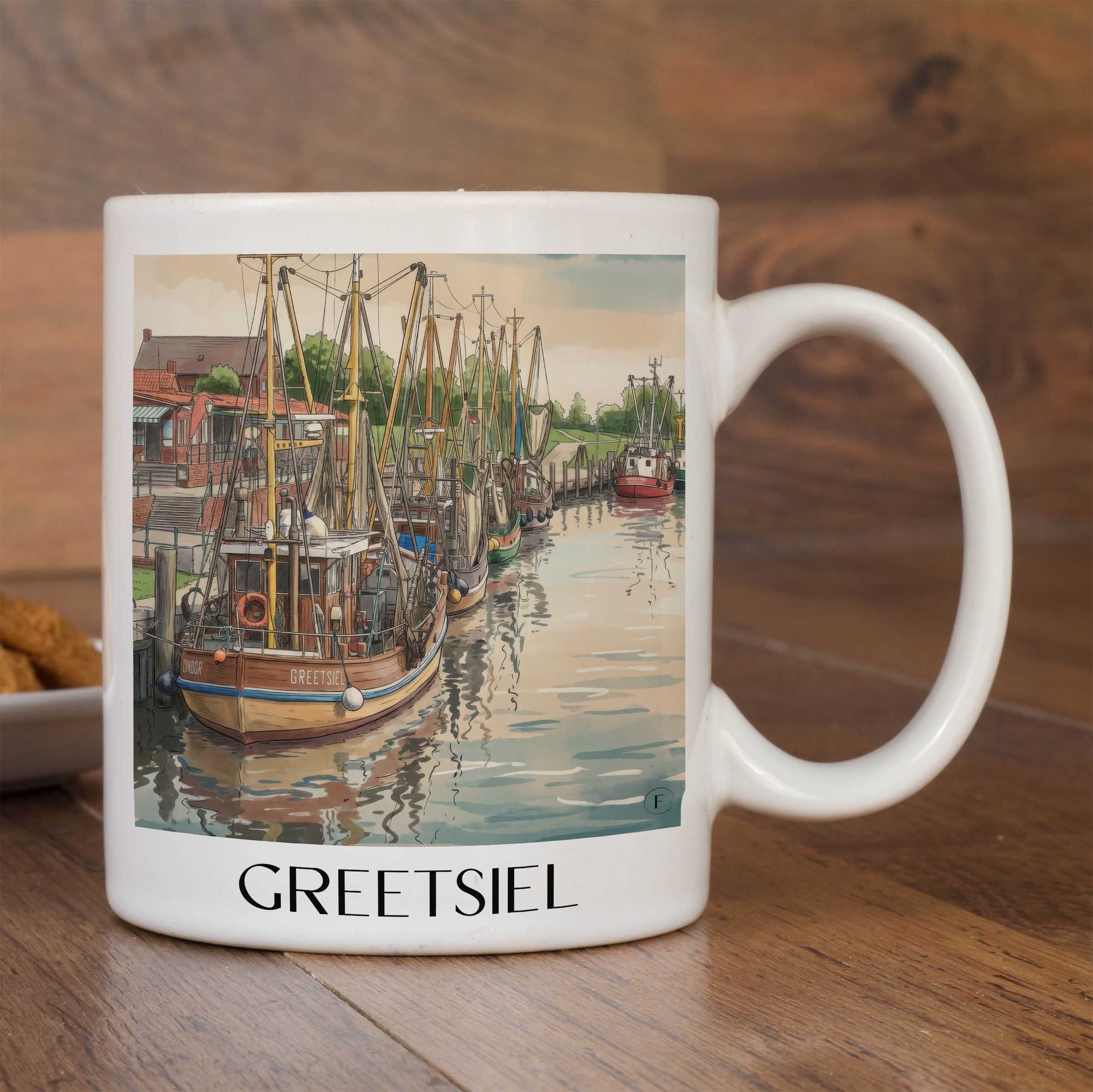 greetsiel-ostfriesland-deutschland-kaffeebecher-aquarell
