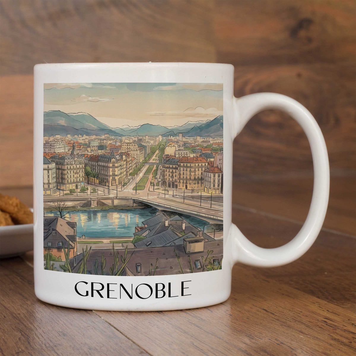 grenoble-isère-frankreich-kaffeebecher-aquarell