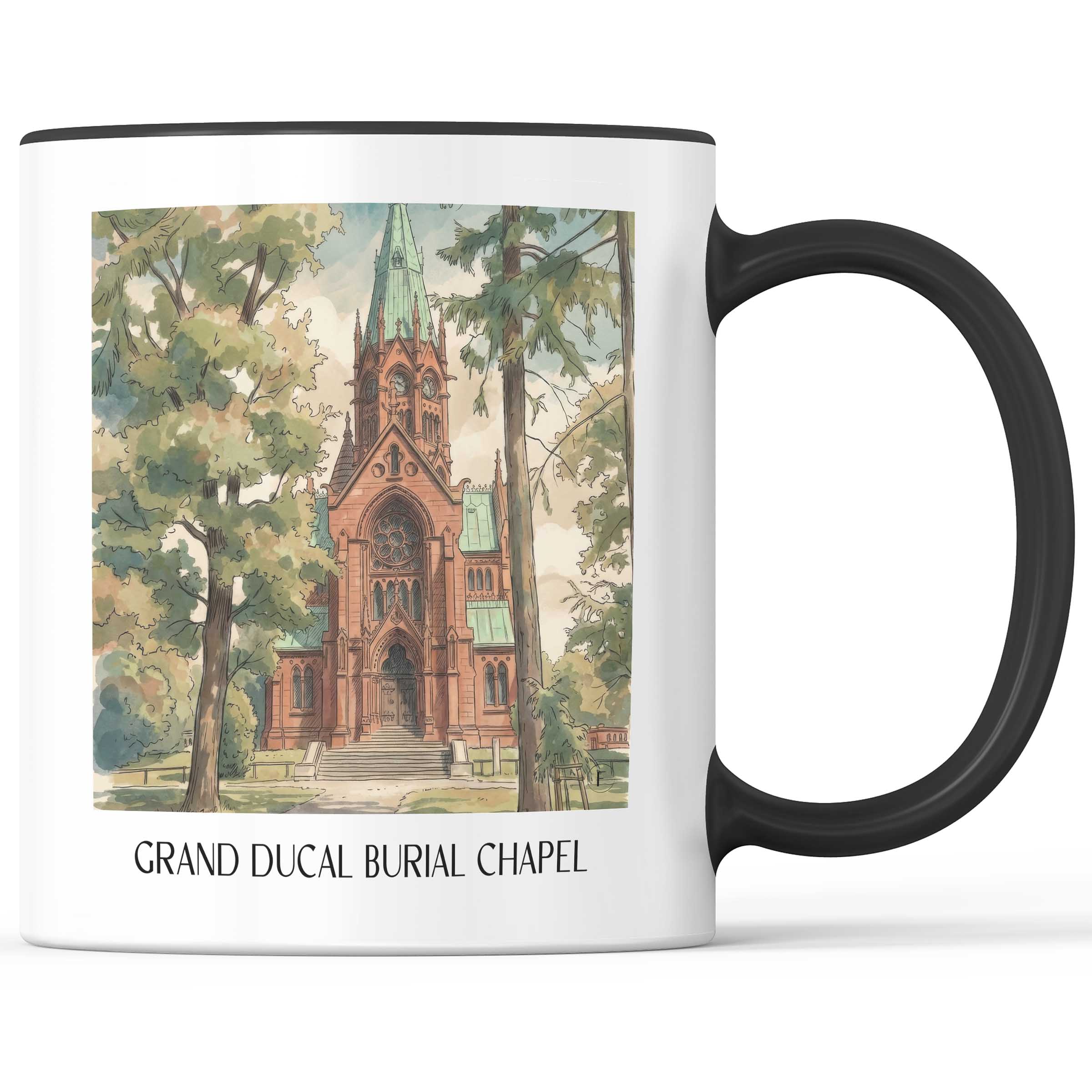 Großherzogliche Grabkapelle Kaffeebecher - Karlsruhe - Deutschland Becher - Kaffeetasse im Aquarell Stil - favplace