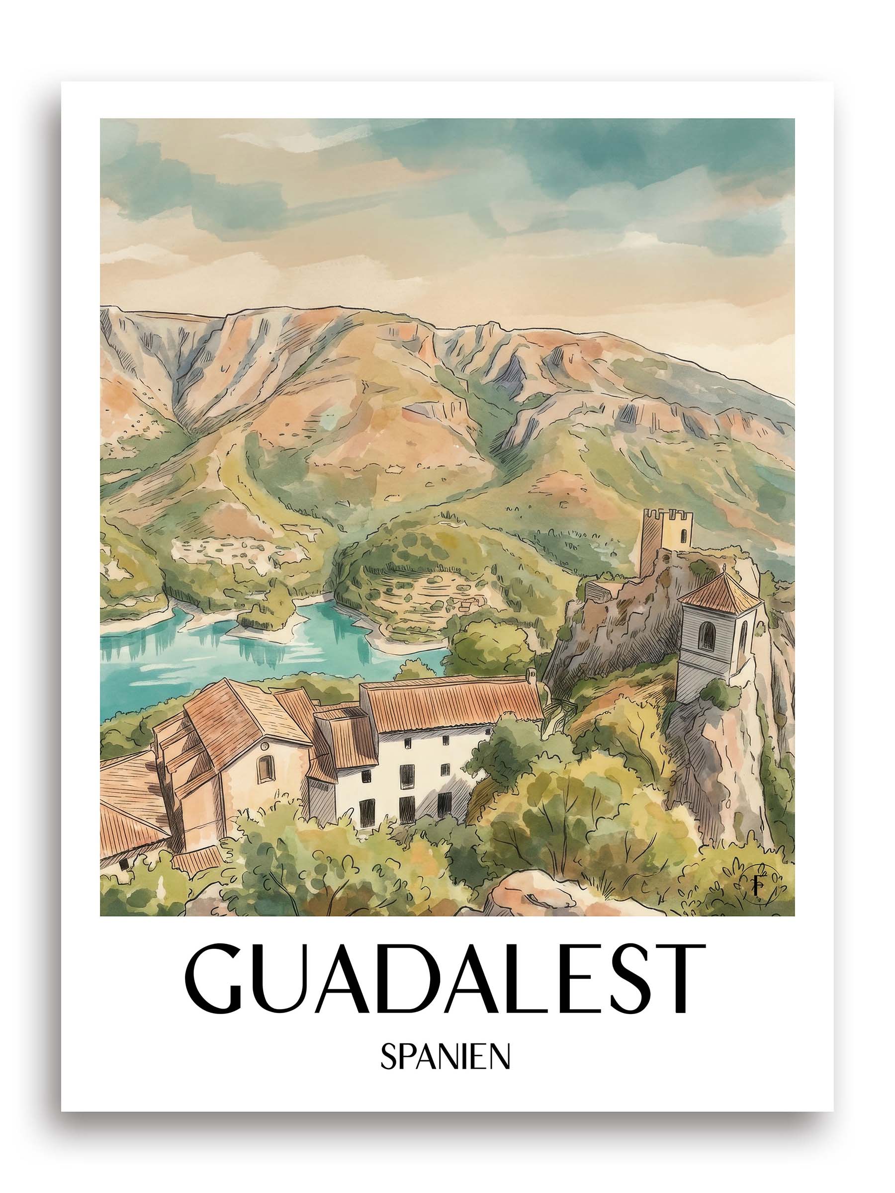 guadalest-spanien-spanien-poster-aquarell