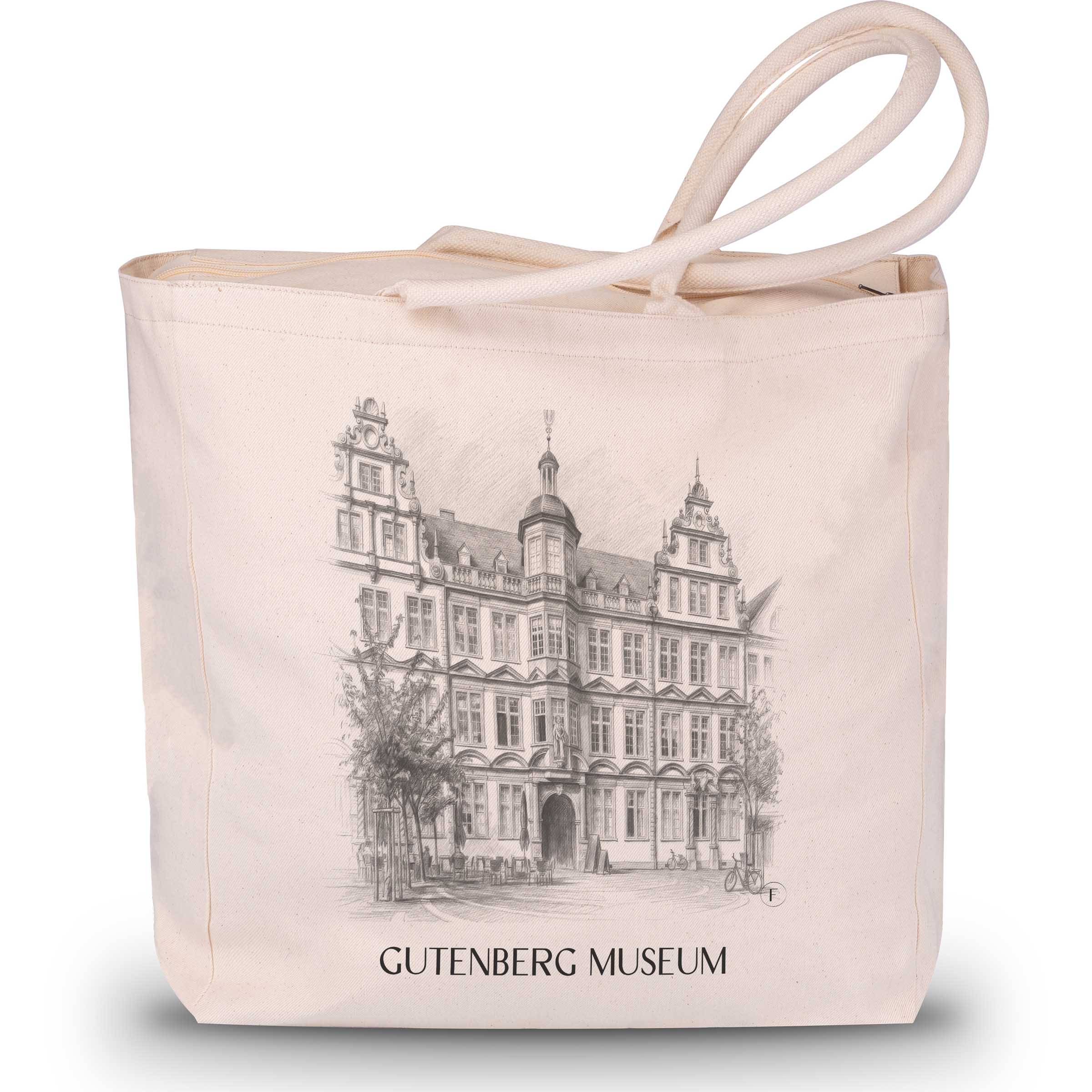 gutenberg-museum-mainz-deutschland-einkaufstasche-bleistift-zeichnung-drawing