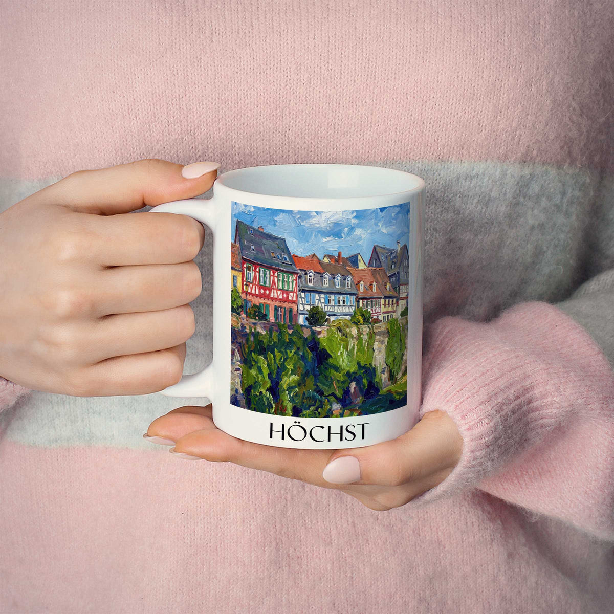 höchst-odenwald-deutschland-kaffeebecher-oil-painting-oelgemaelde