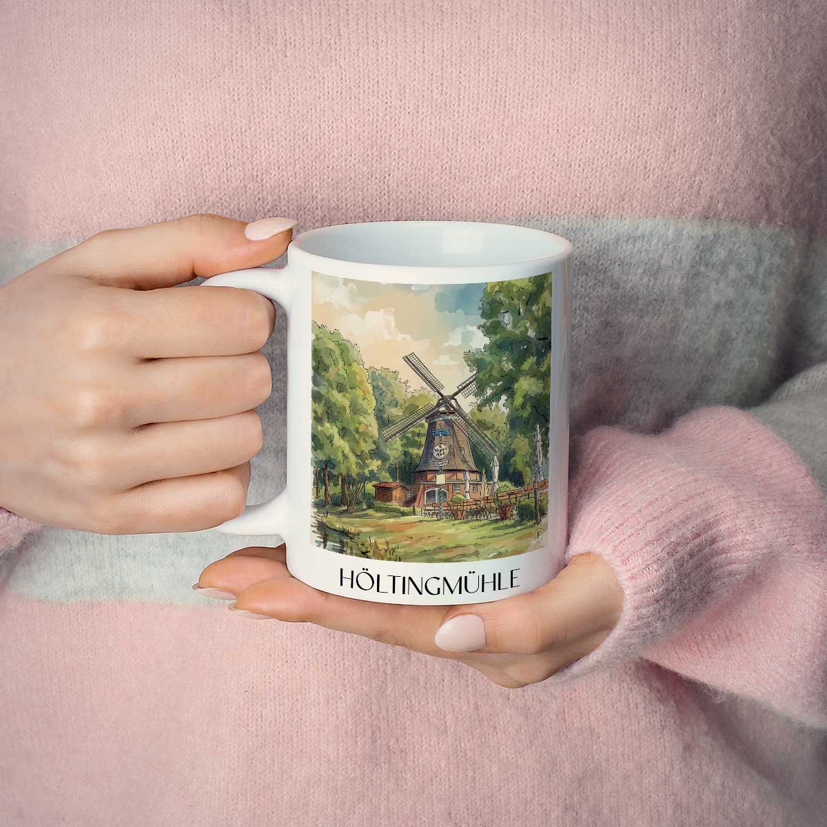 höltingmühle-meppen-deutschland-kaffeebecher-aquarell