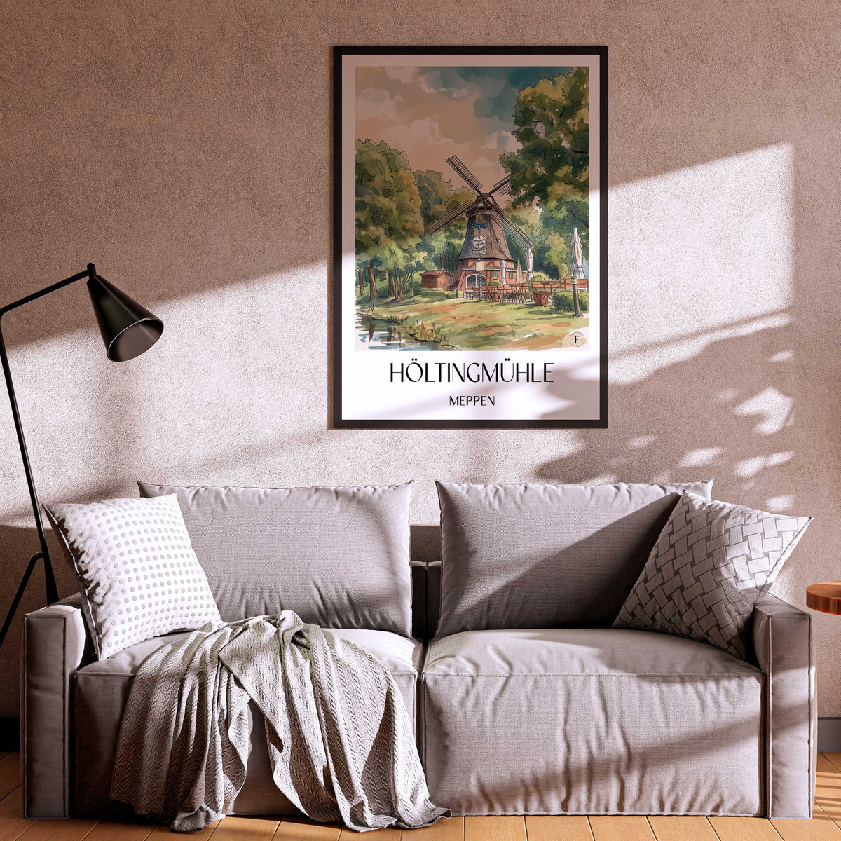 höltingmühle-meppen-deutschland-poster-aquarell