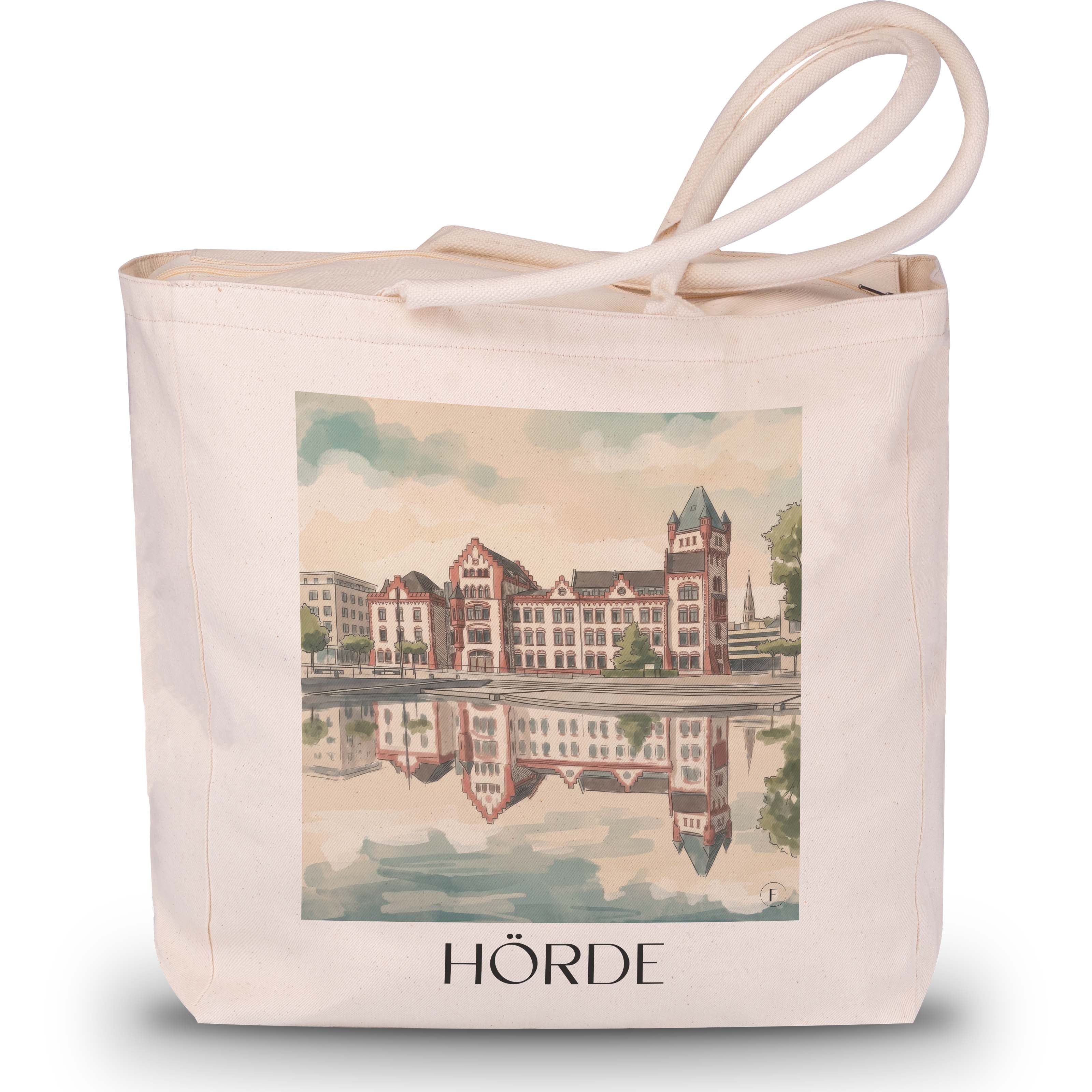 hörde-dortmund-deutschland-einkaufstasche-aquarell