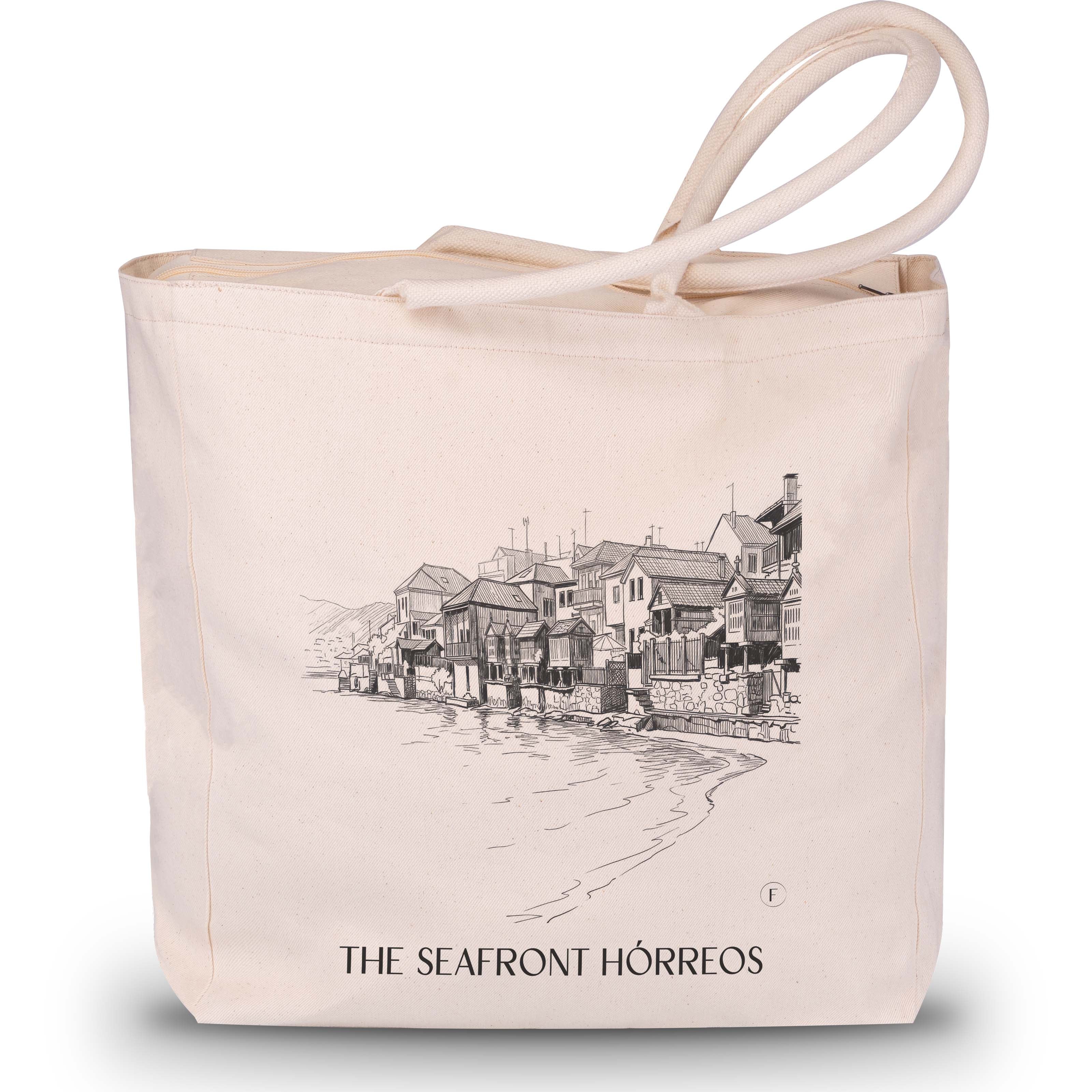 Hórreos de Combarro Shopping Tasche - Spanien - Spanien Tote Bag - Einkaufstasche im Skizze Stil - favplace