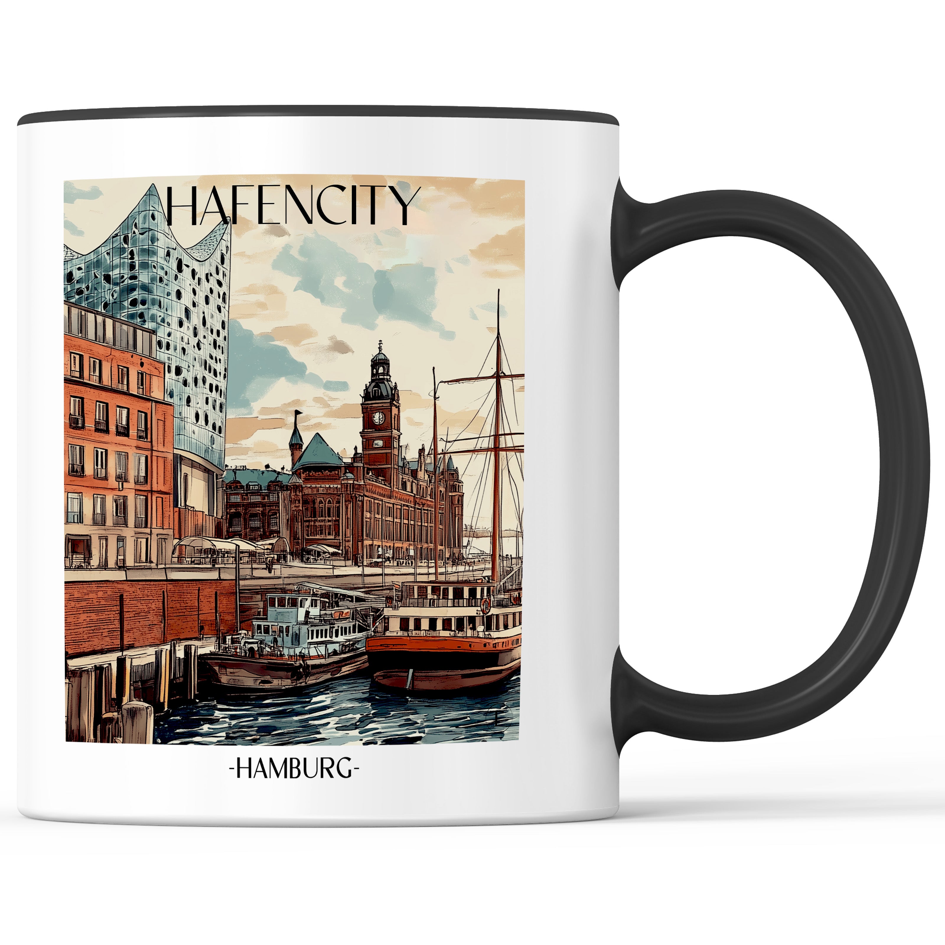 hafencity-hamburg-deutschland-einkaufstasche-aquarell