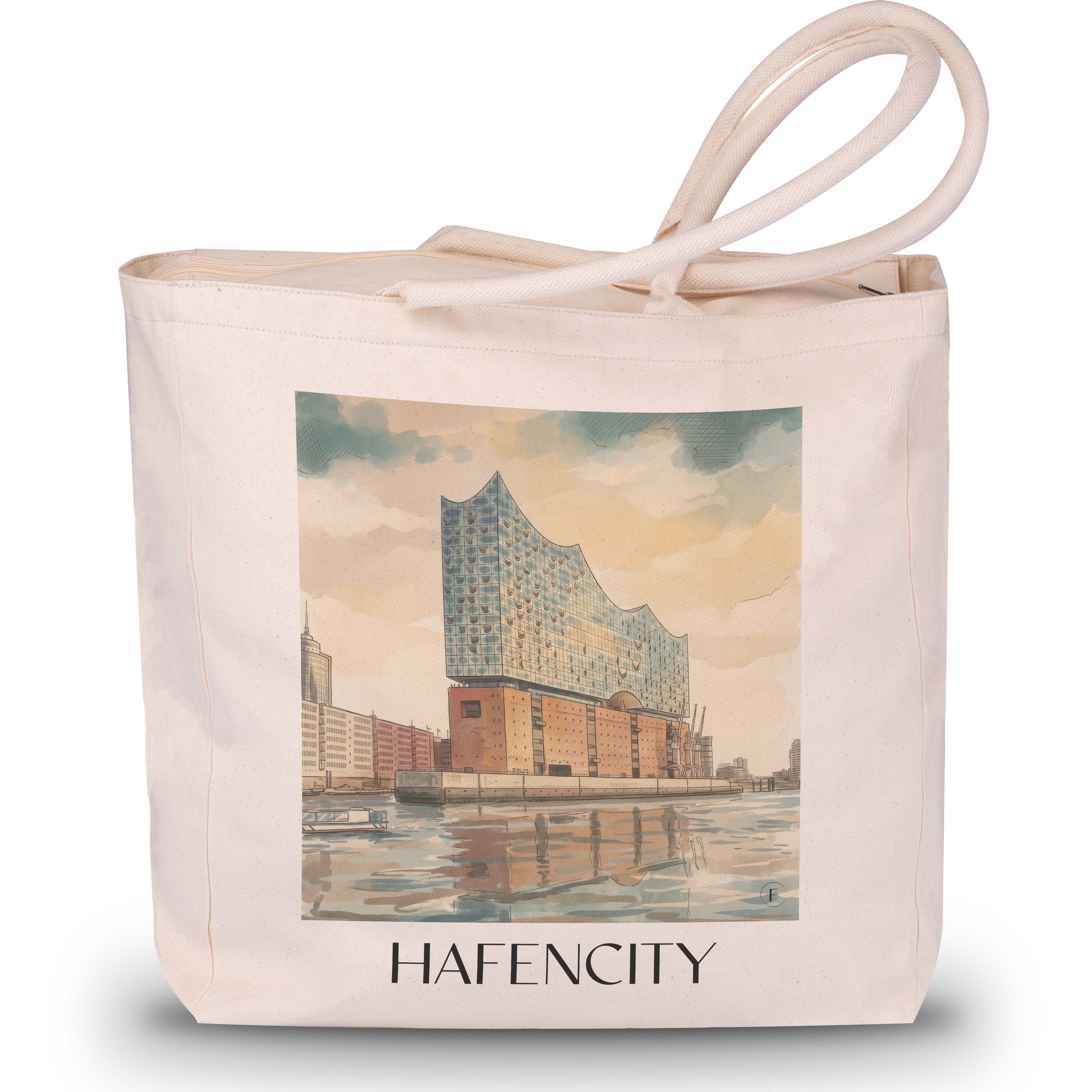 hafencity-hamburg-deutschland-einkaufstasche-aquarell