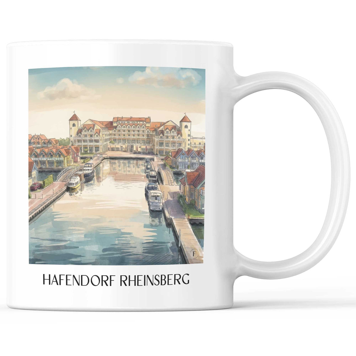 hafendorf-rheinsberg-brandenburg-deutschland-kaffeebecher-aquarell