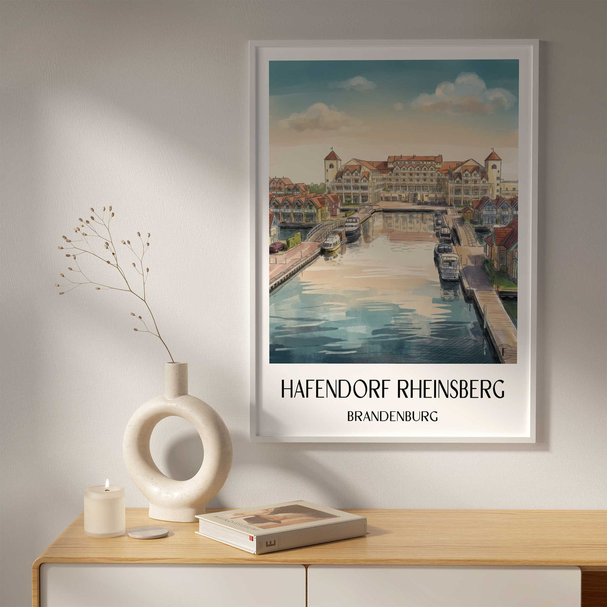 hafendorf-rheinsberg-brandenburg-deutschland-poster-aquarell