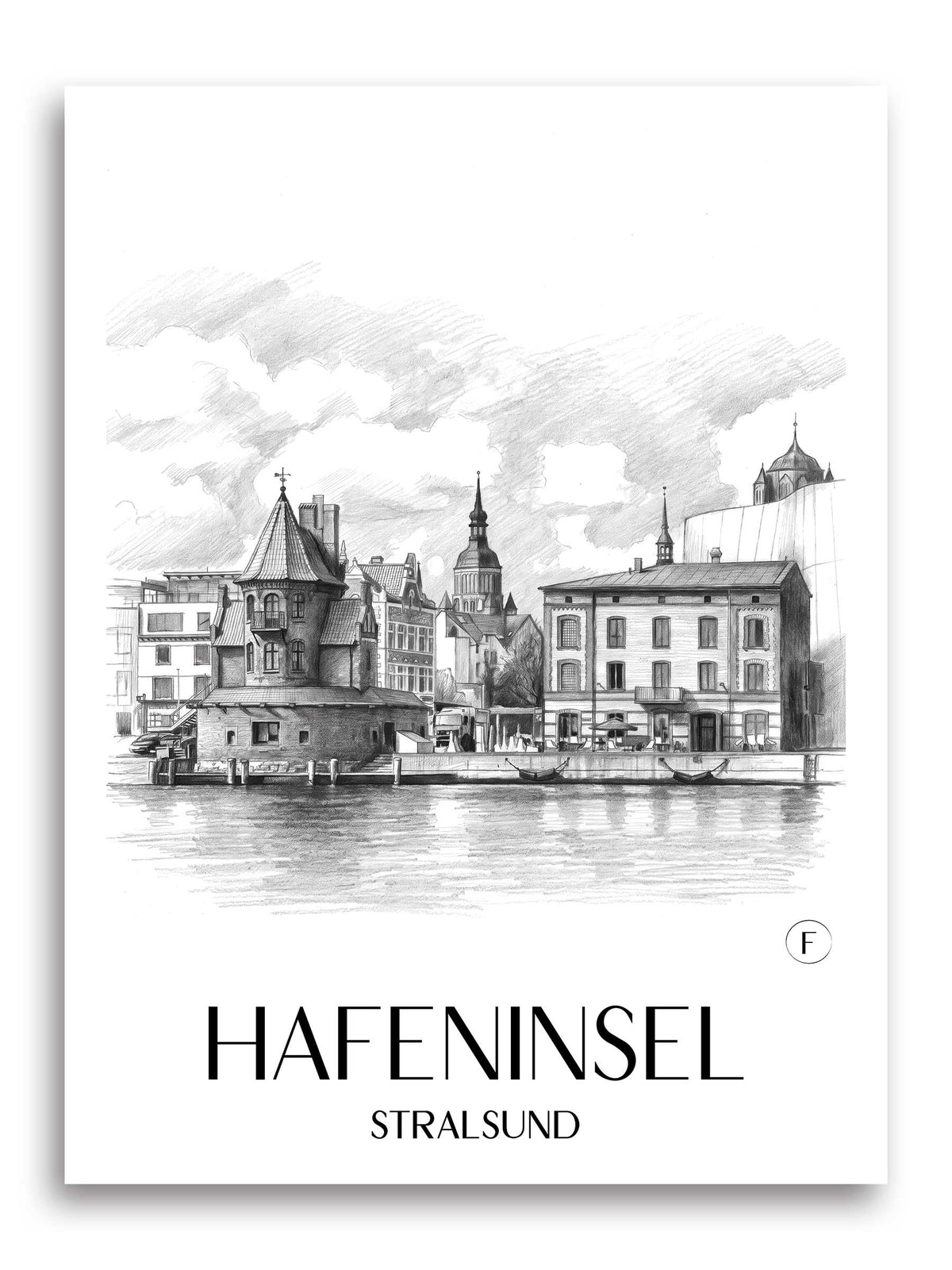 hafeninsel-stralsund-deutschland-poster-bleistift-zeichnung-drawing