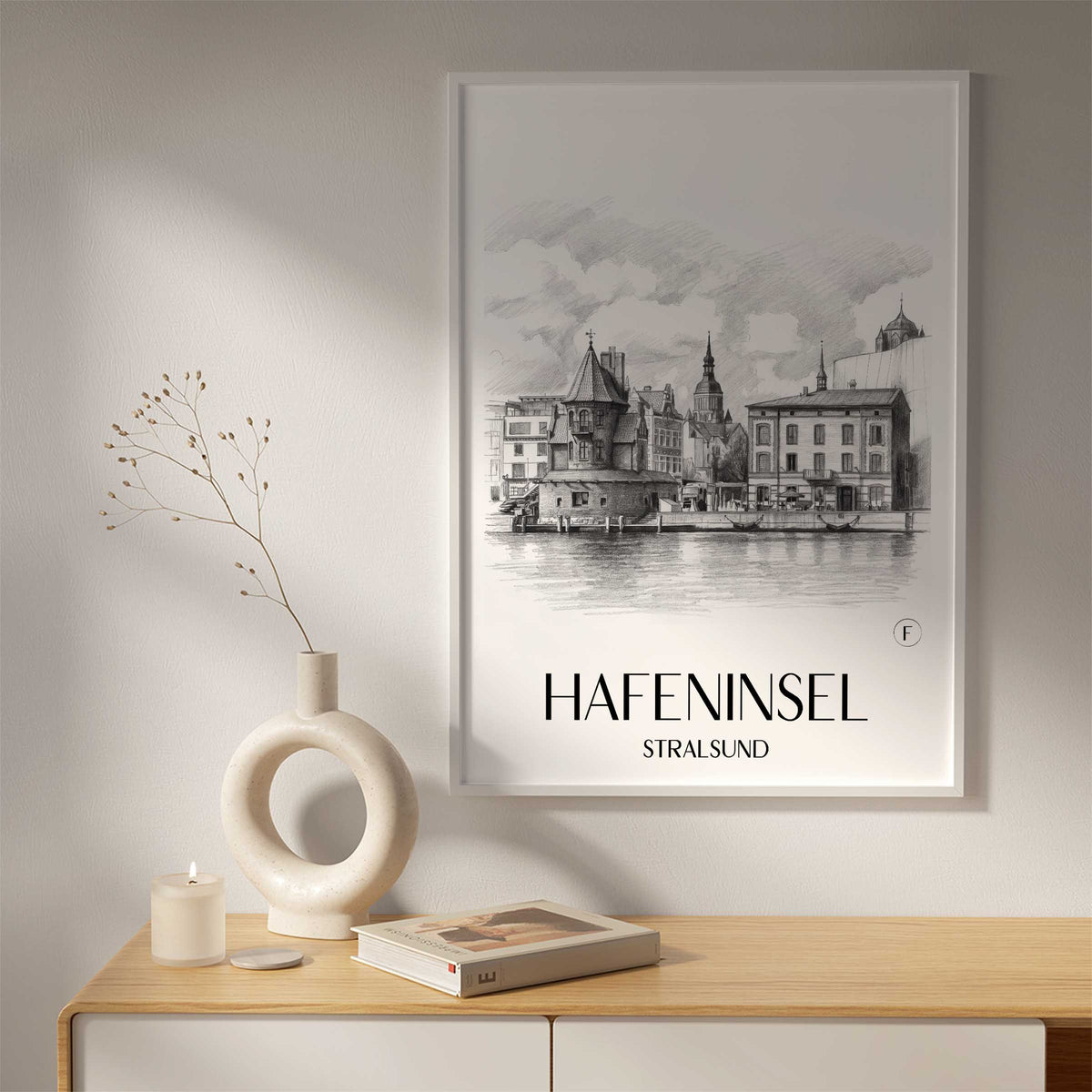 hafeninsel-stralsund-deutschland-poster-bleistift-zeichnung-drawing
