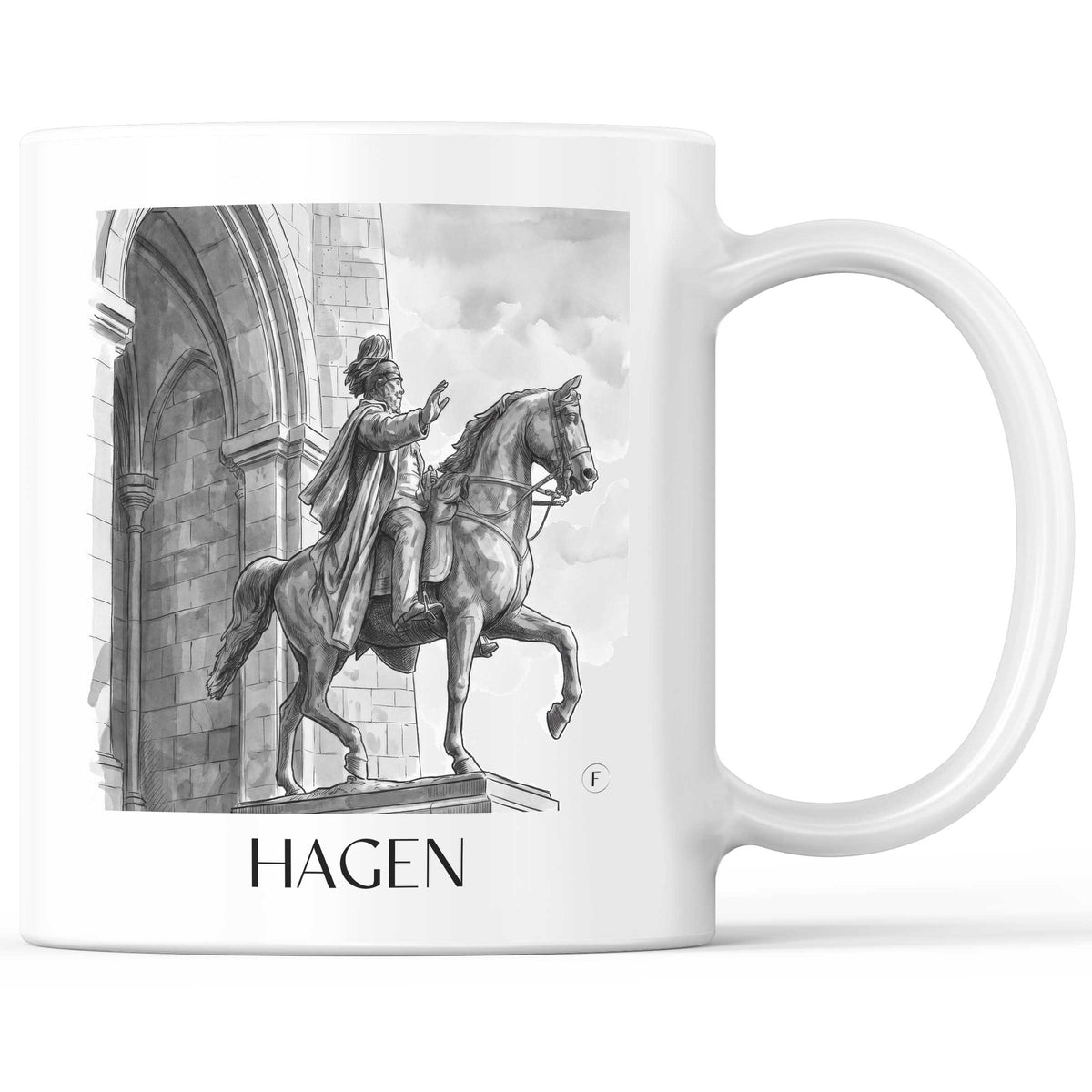 hagen-sauerland-deutschland-kaffeebecher-aquarell-schwarz-weiss