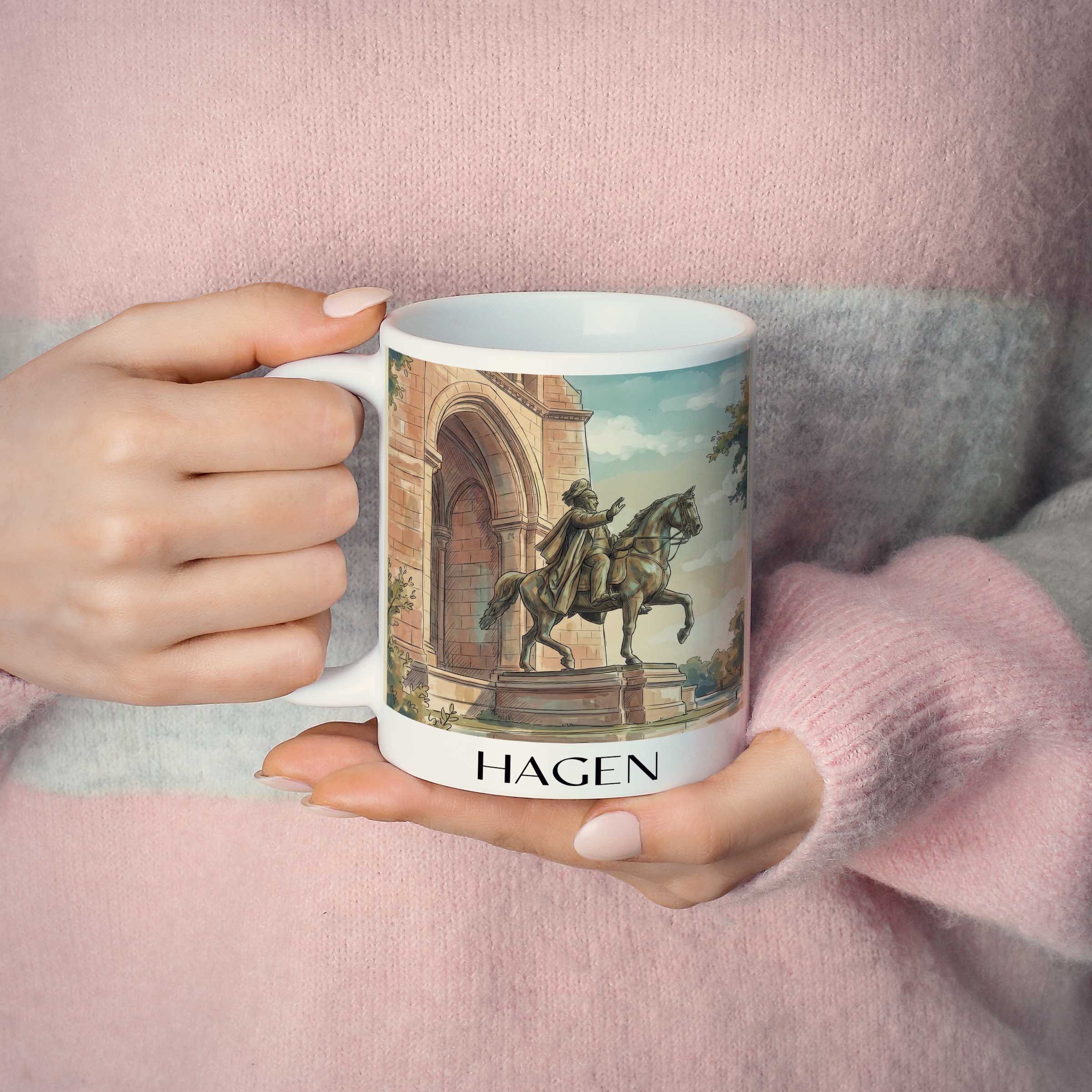 hagen-sauerland-deutschland-kaffeebecher-aquarell