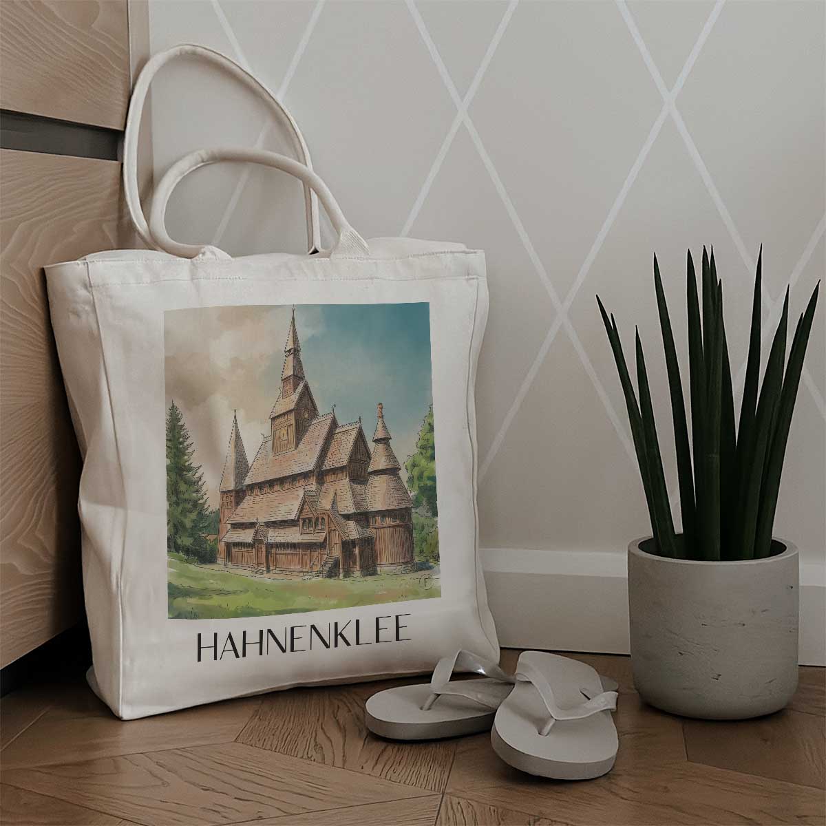 hahnenklee-goslar-deutschland-einkaufstasche-aquarell