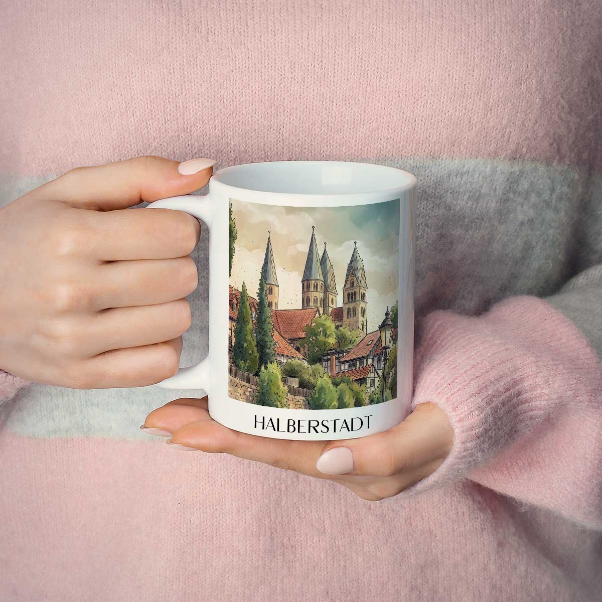 halberstadt-harz-deutschland-kaffeebecher-aquarell